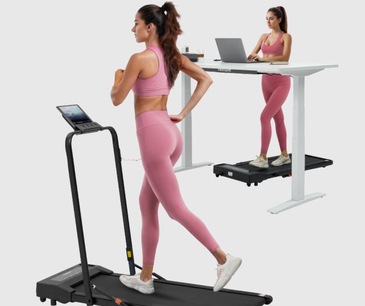 Бігова доріжка 2-в-1 для дому та офісу