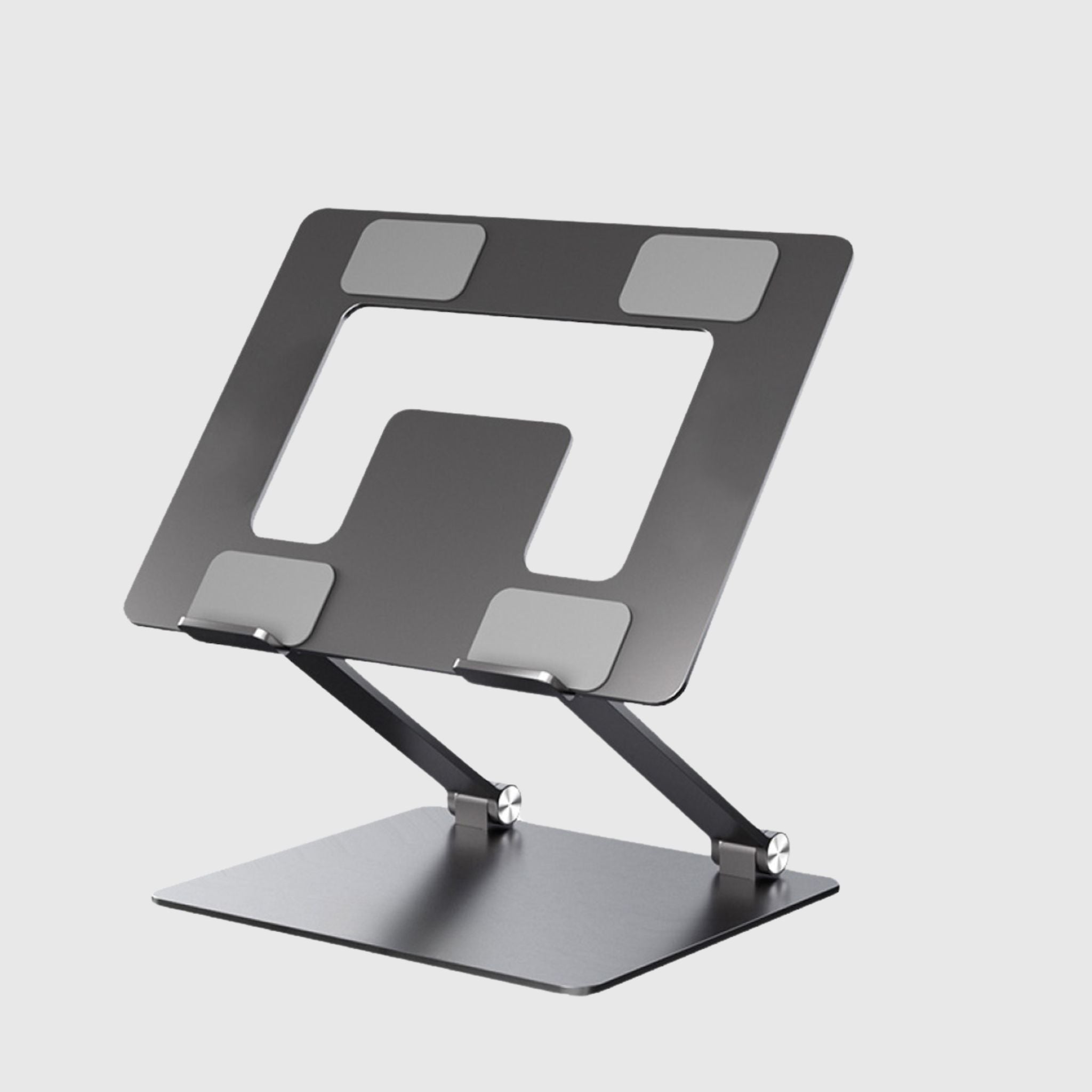 Металева підставка під ноутбук з силіконовими вставками (антиковзка)