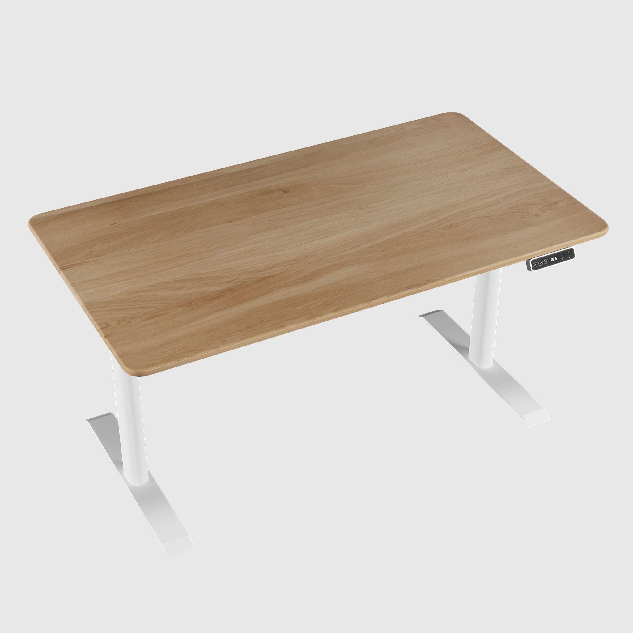 Двомоторний стіл з регулюванням висоти DUOERGO з дерев'яною стільницею - TEHNOTABLE