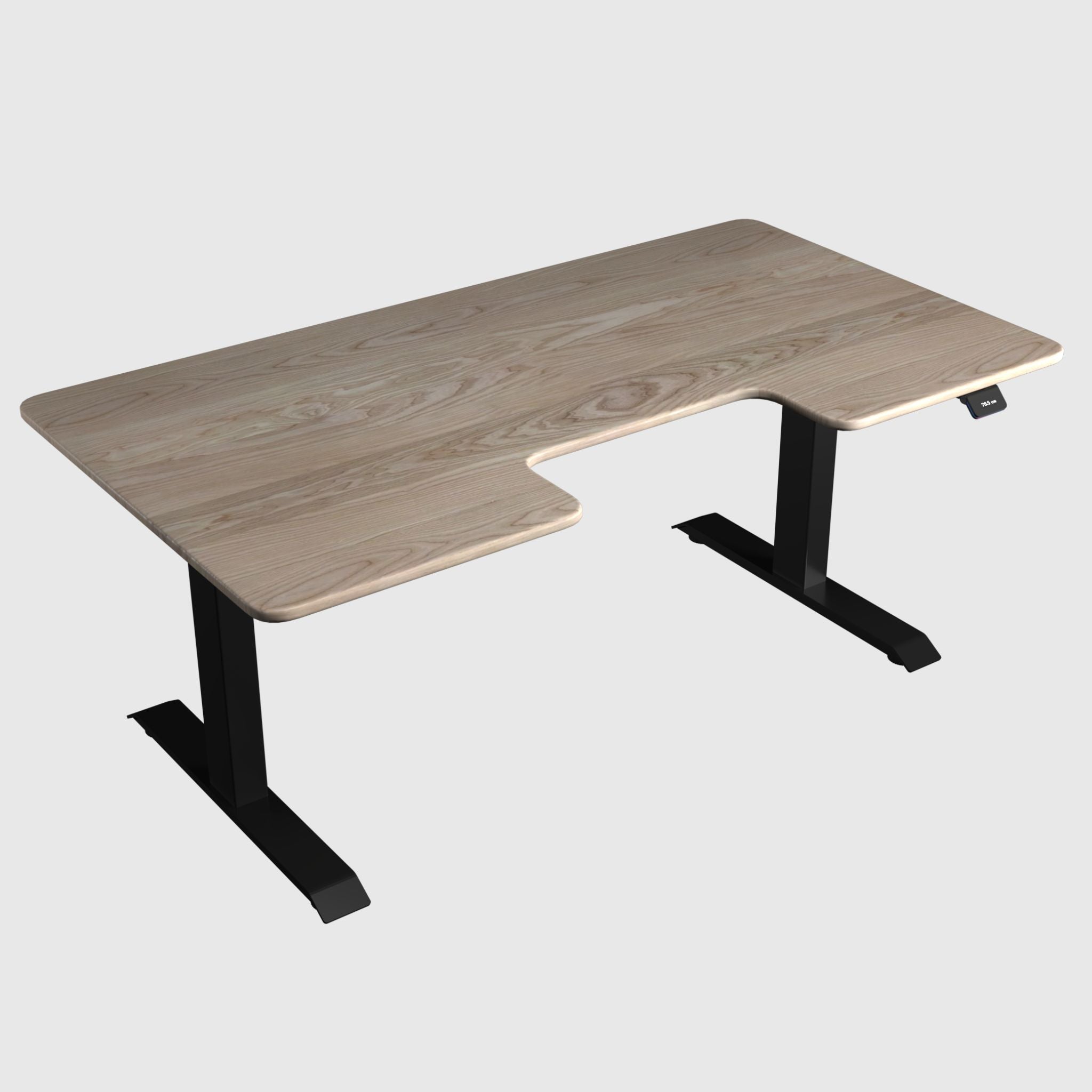 Двомоторний стіл з регулюванням висоти RockSolid з дерев'яною стільницею 20мм - TEHNOTABLE