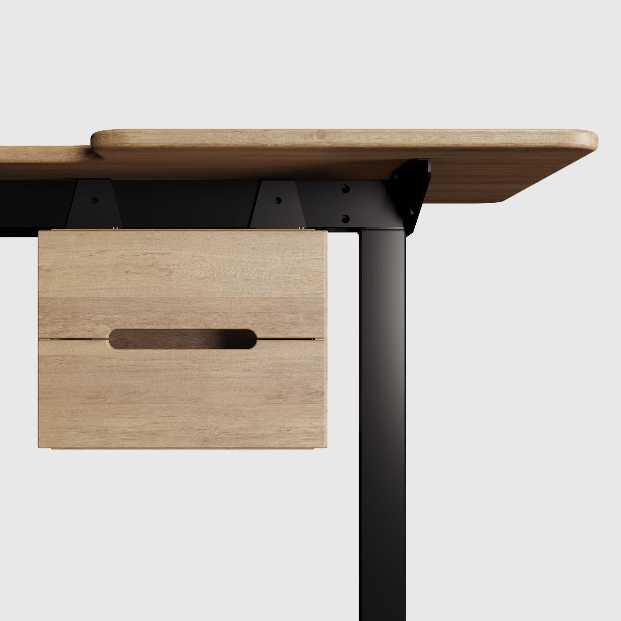 Підвісна тумба на 2 шухляди для столу з регулюванням висоти - TEHNOTABLE