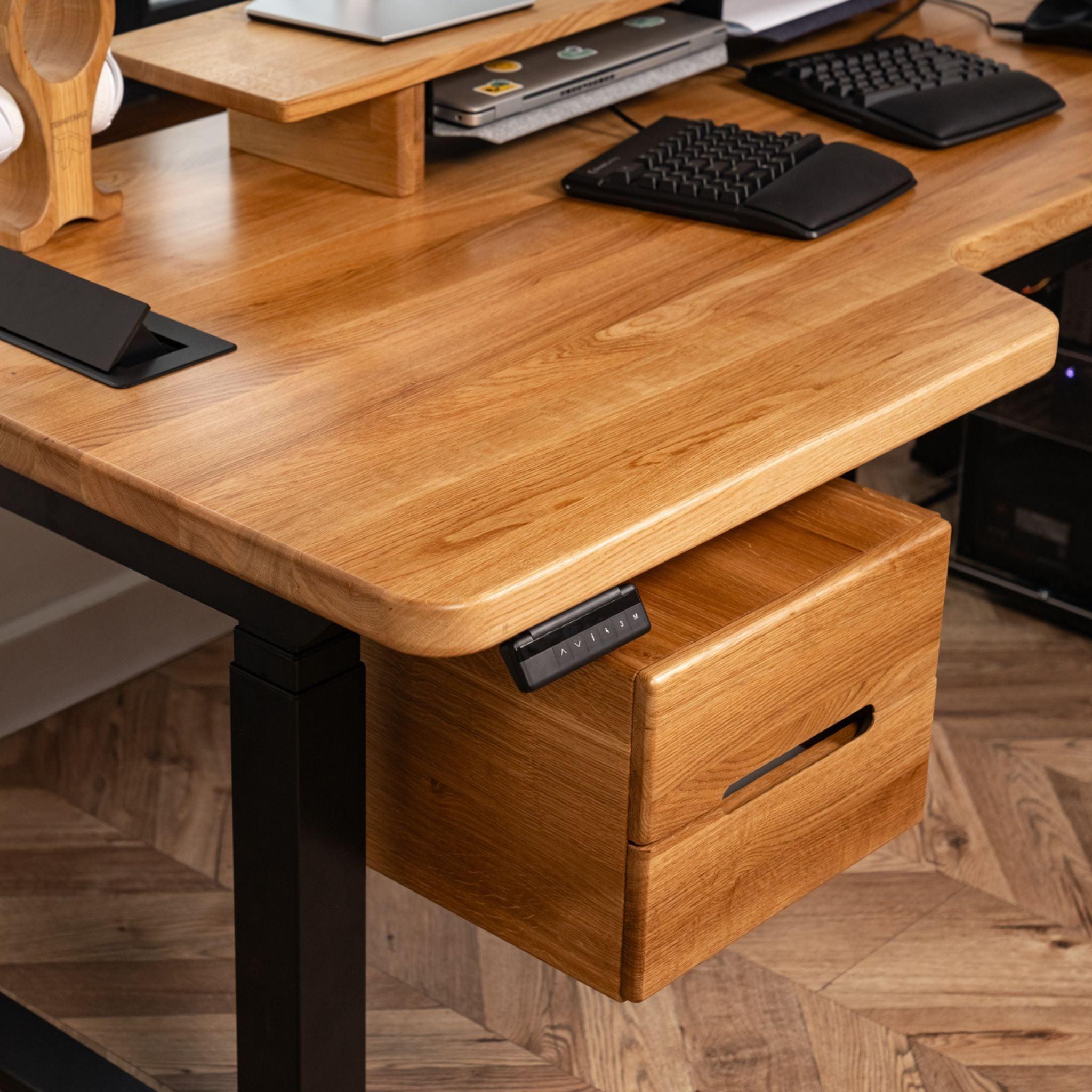 Підвісна тумба на 2 шухляди для столу з регулюванням висоти - TEHNOTABLE