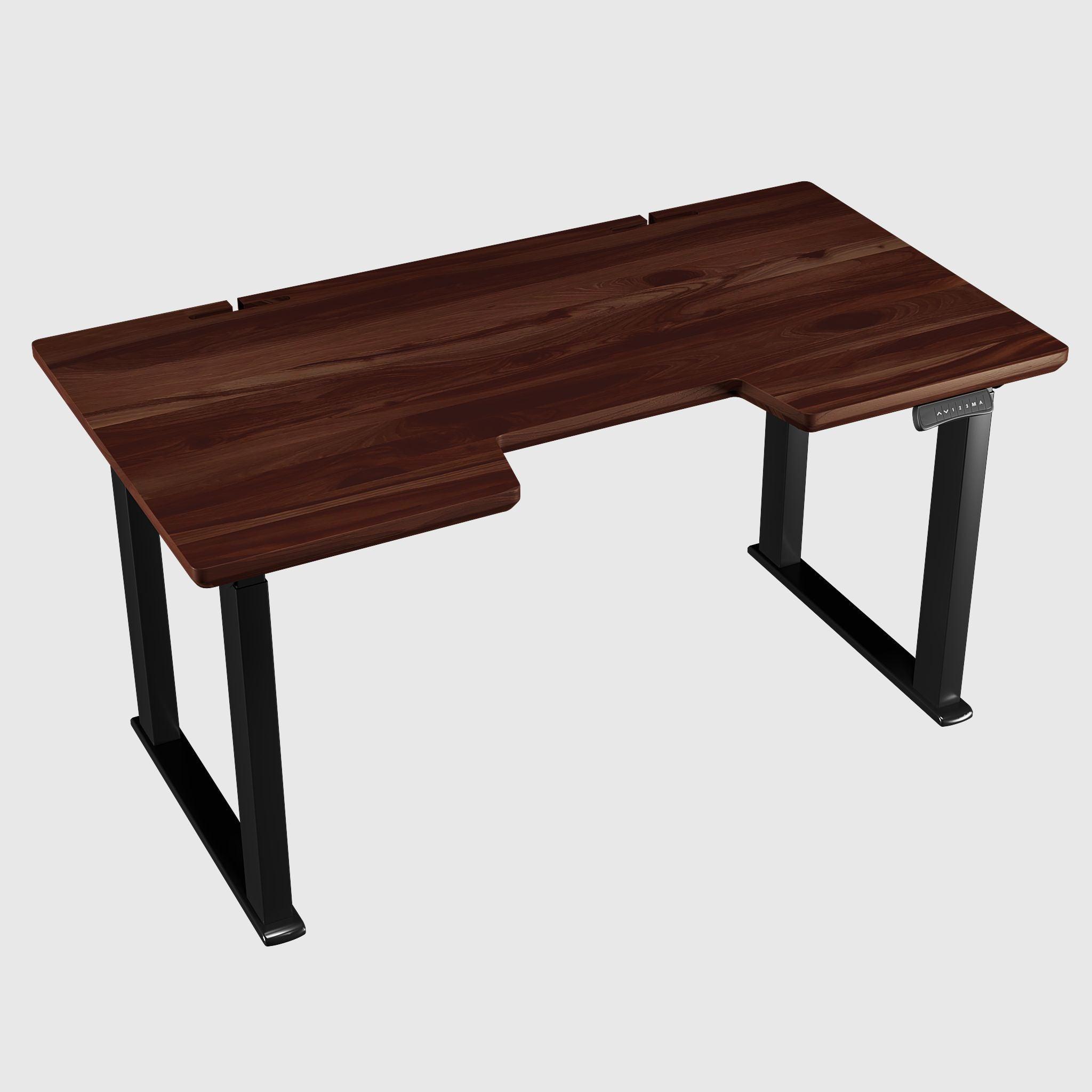 Чотирьохопорний стіл з регулюванням висоти LiteQuard з дерев'яною стільницею - TEHNOTABLE