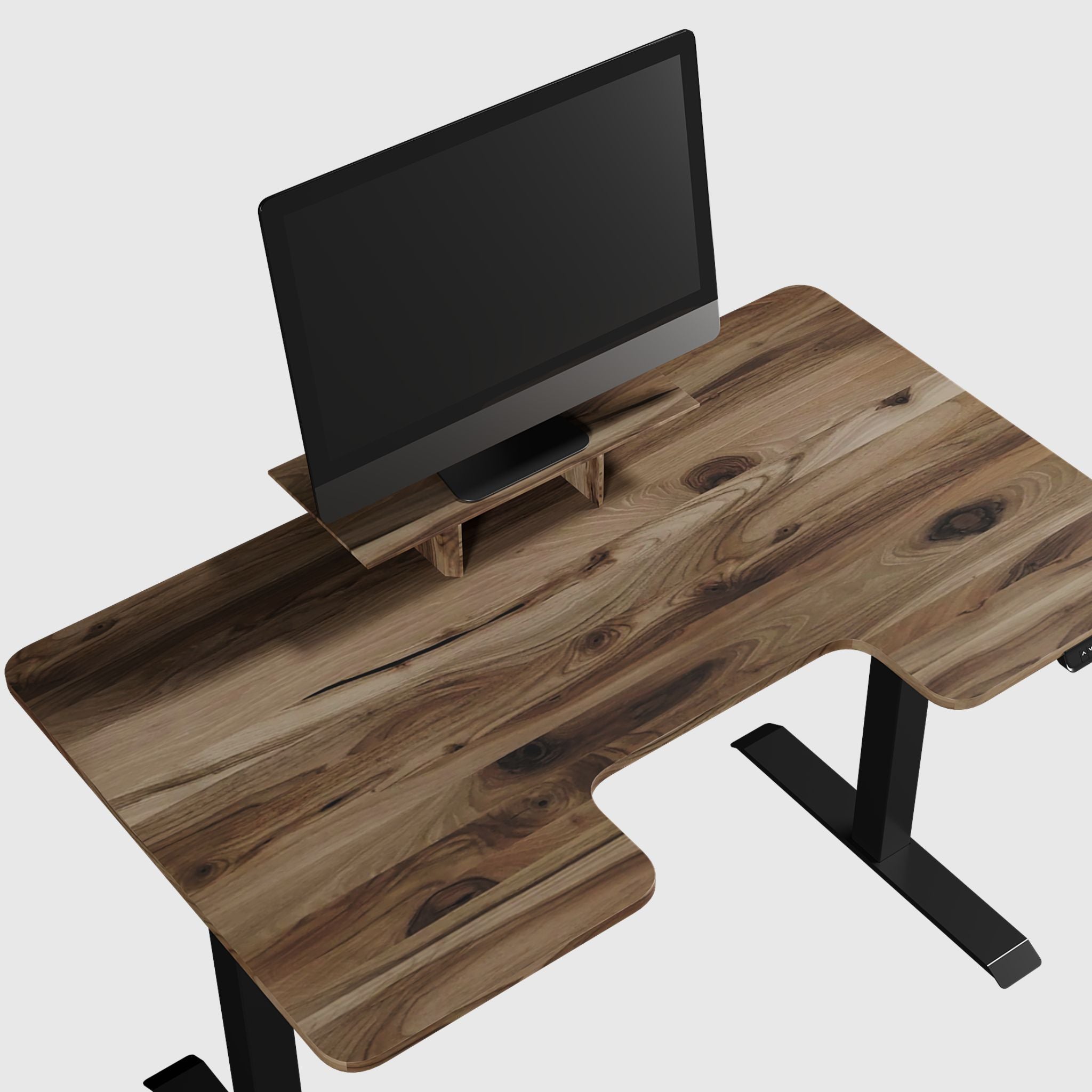 Полиця під монітор із масиву дерева