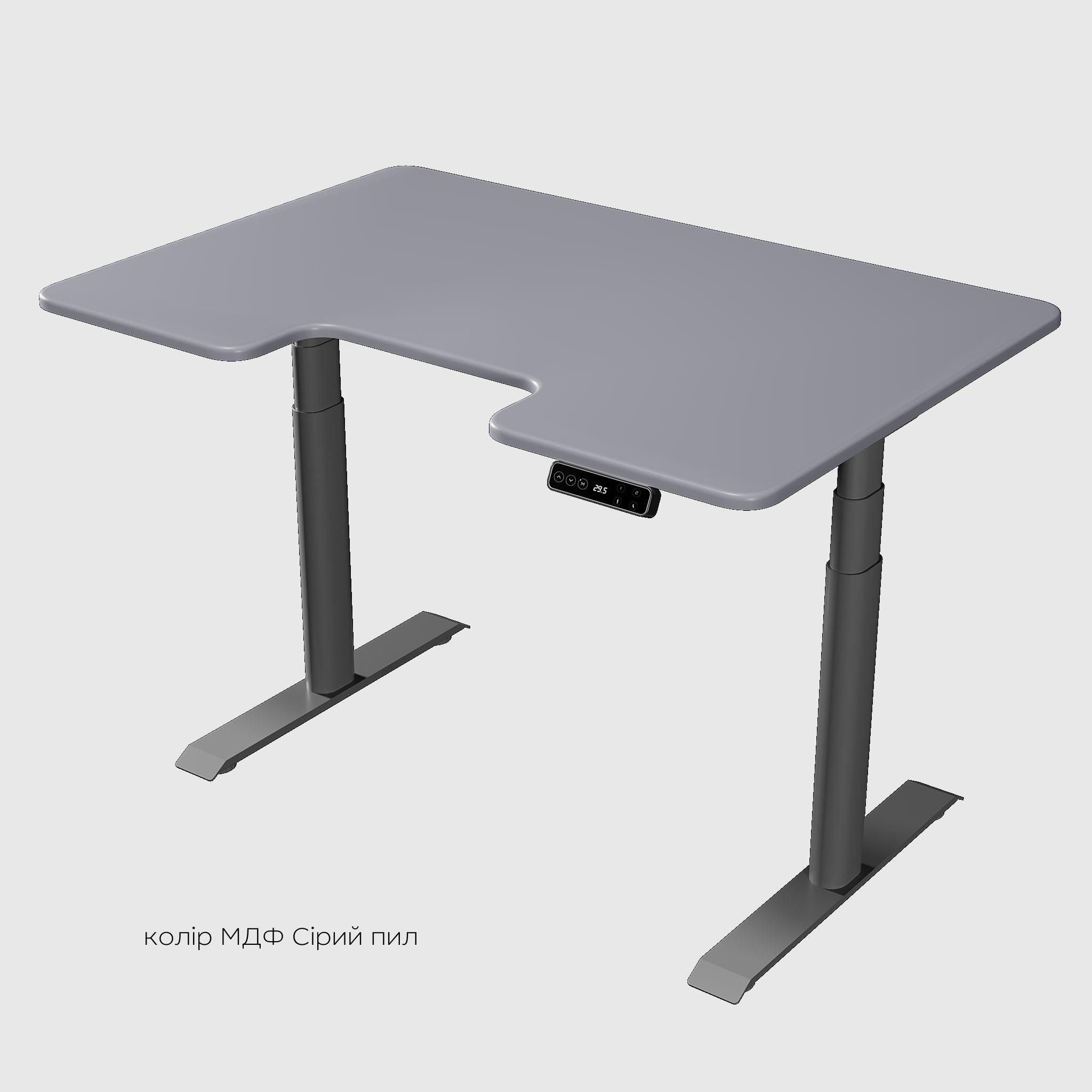 Двомоторний стіл з регулюванням висоти DUOERGO з МДФ стільницею - TEHNOTABLE