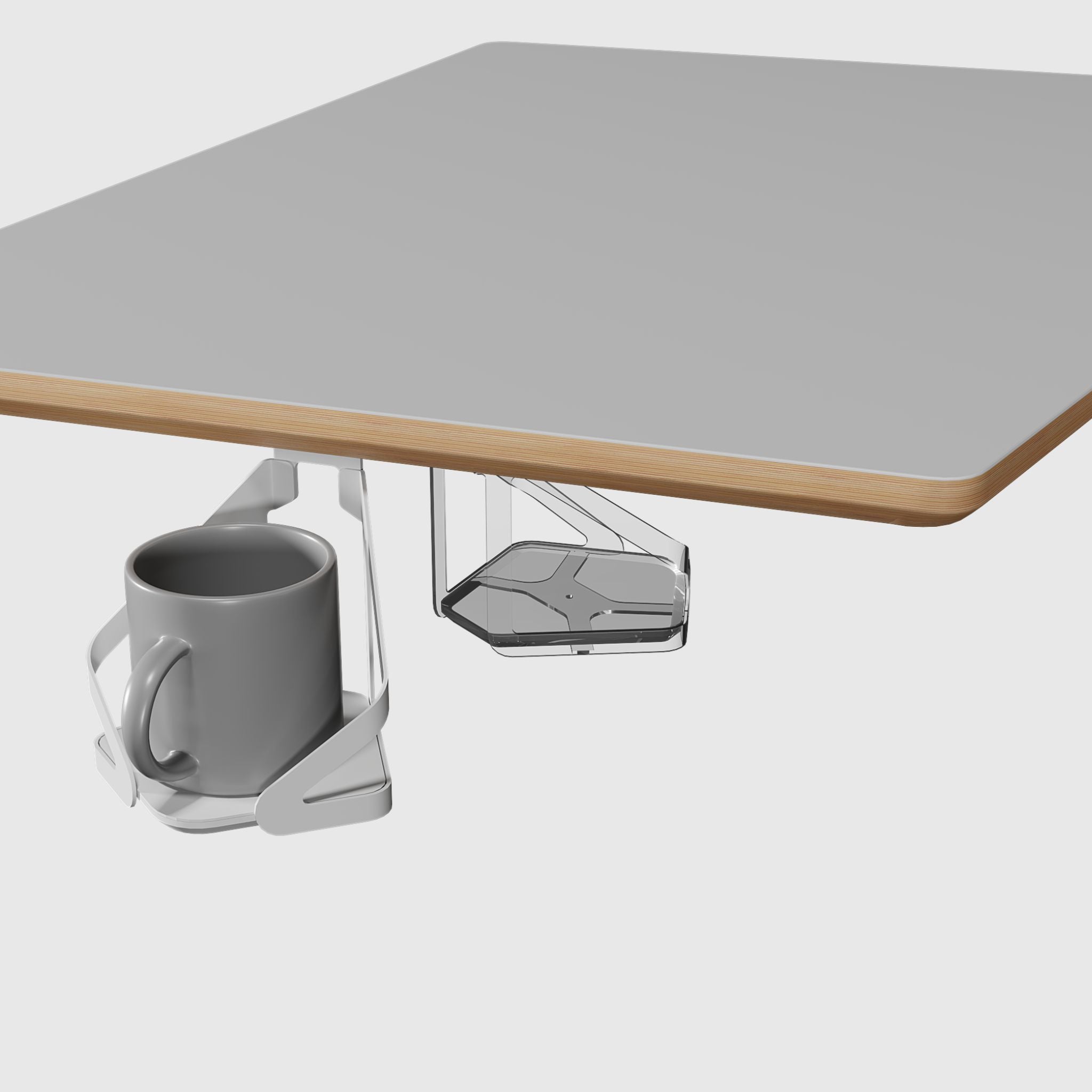 Поворотний металевий підстаканник під стільницю