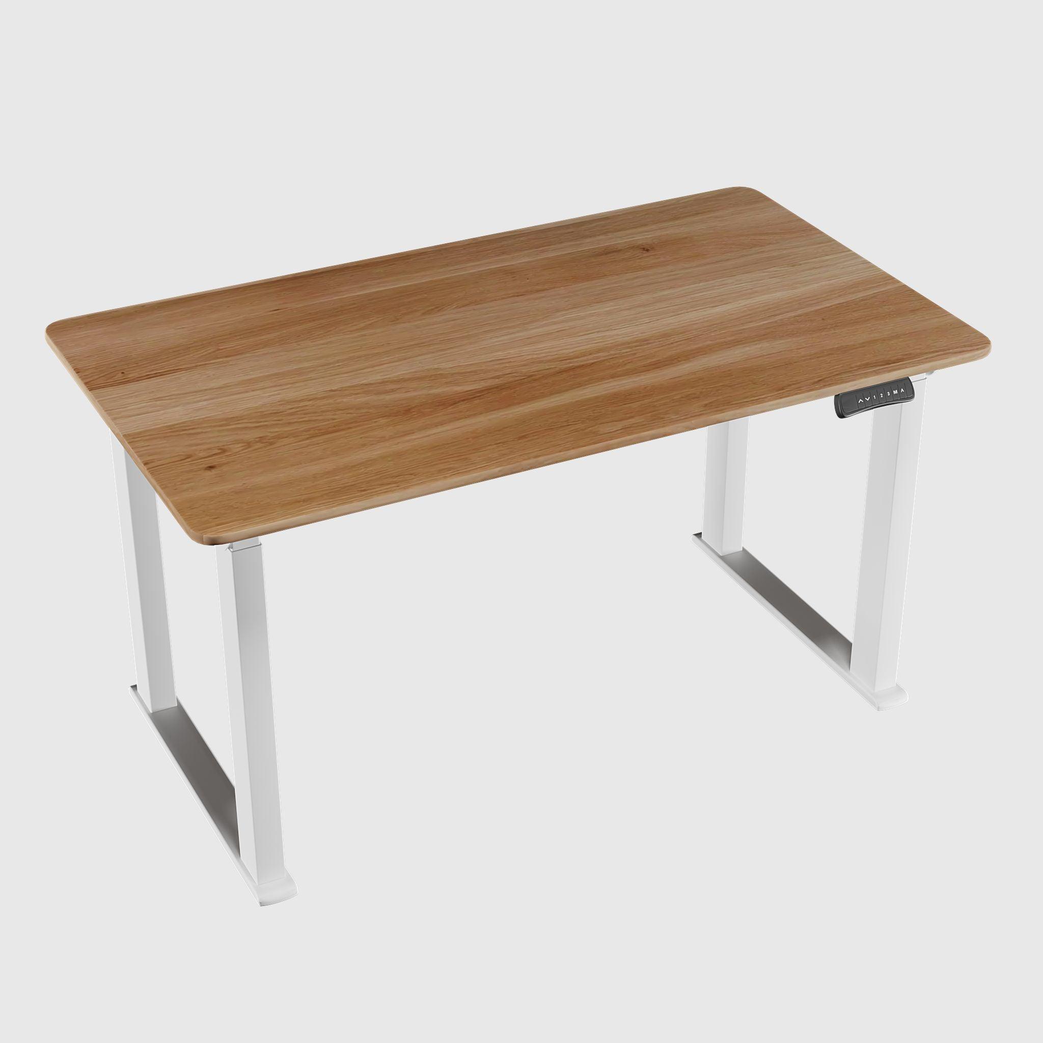 Чотирьохопорний стіл з регулюванням висоти LiteQuard з дерев'яною стільницею - TEHNOTABLE