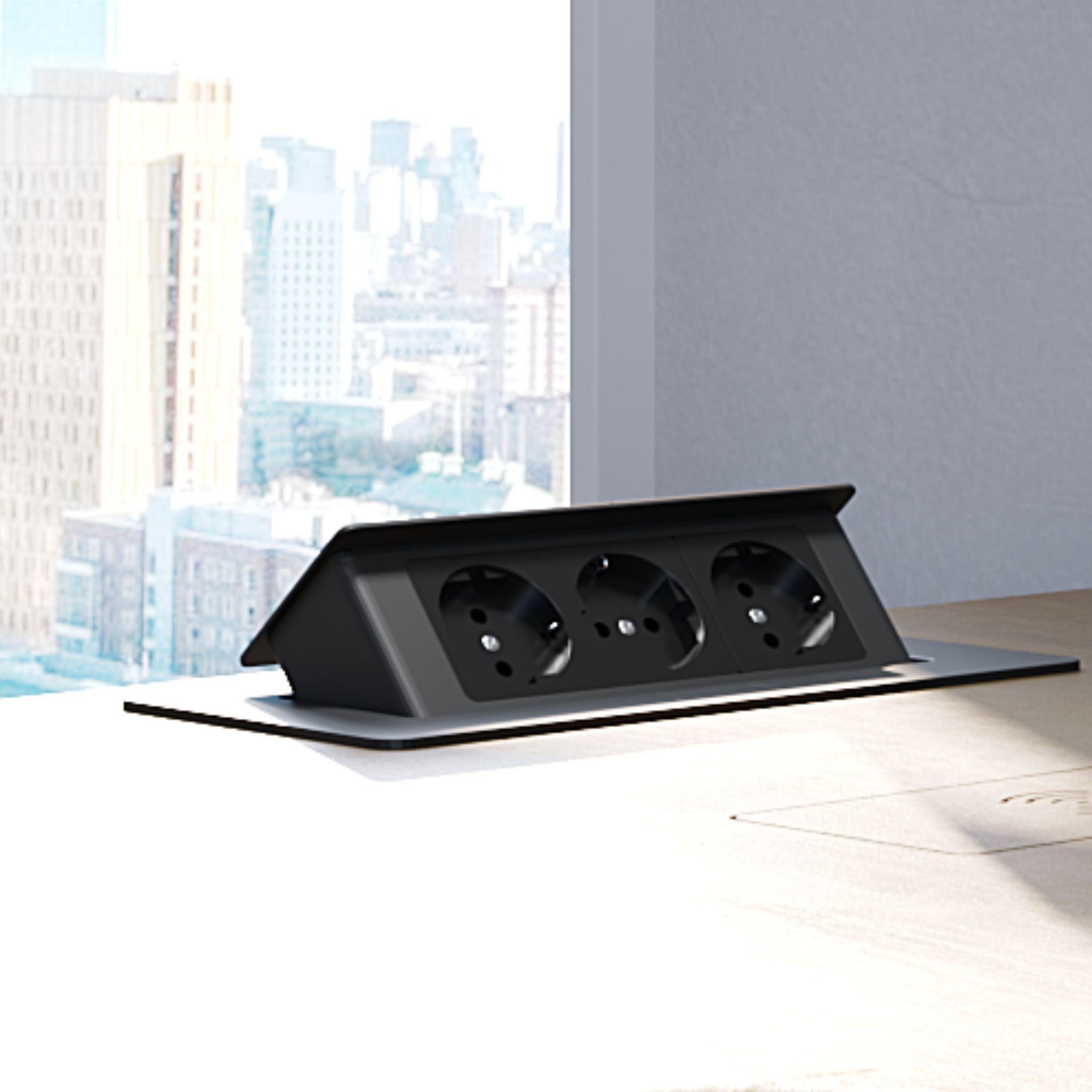 Вбудовані розетки в стільницю з USB type C, type A - TEHNOTABLE