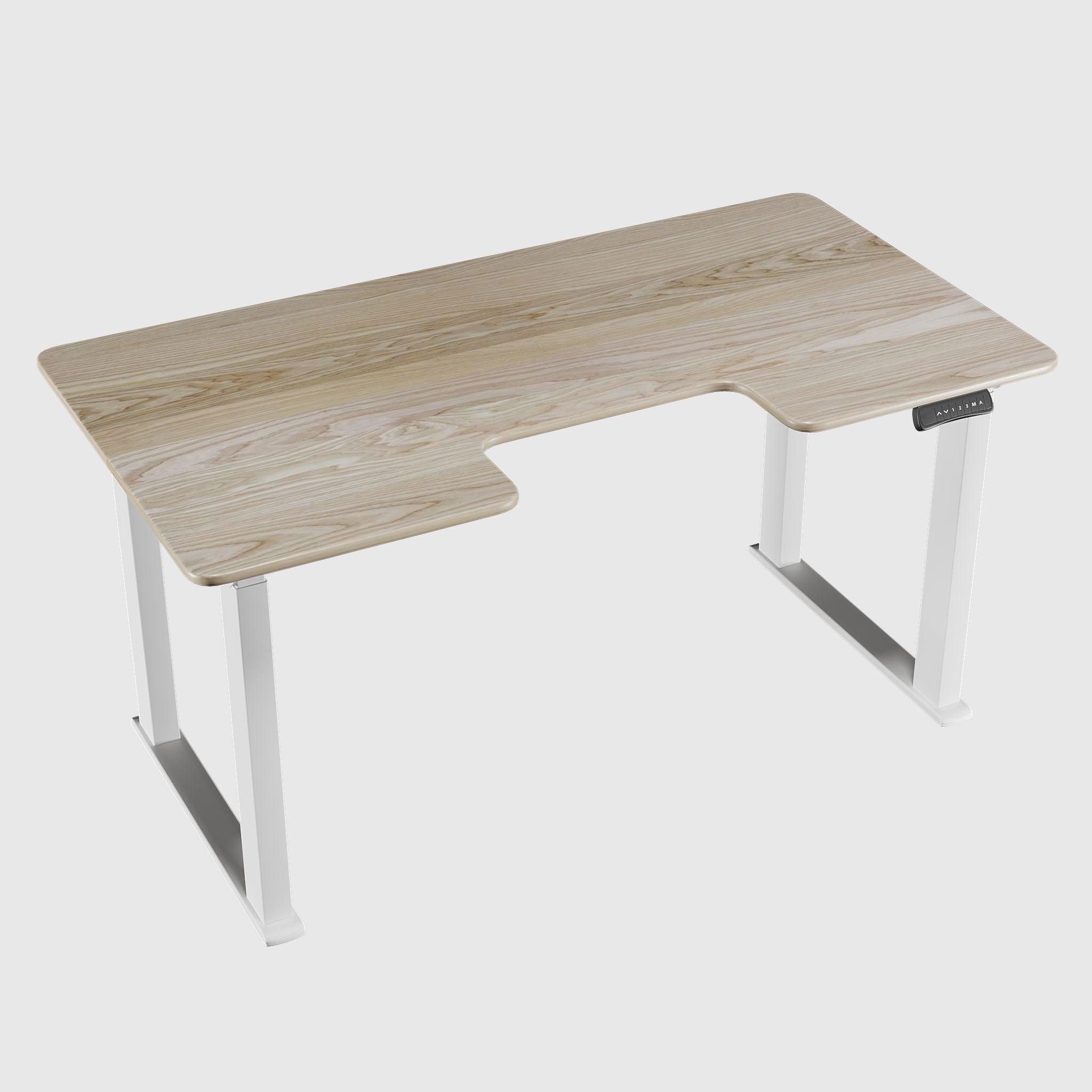 Чотирьохопорний стіл з регулюванням висоти LiteQuard з дерев'яною стільницею - TEHNOTABLE