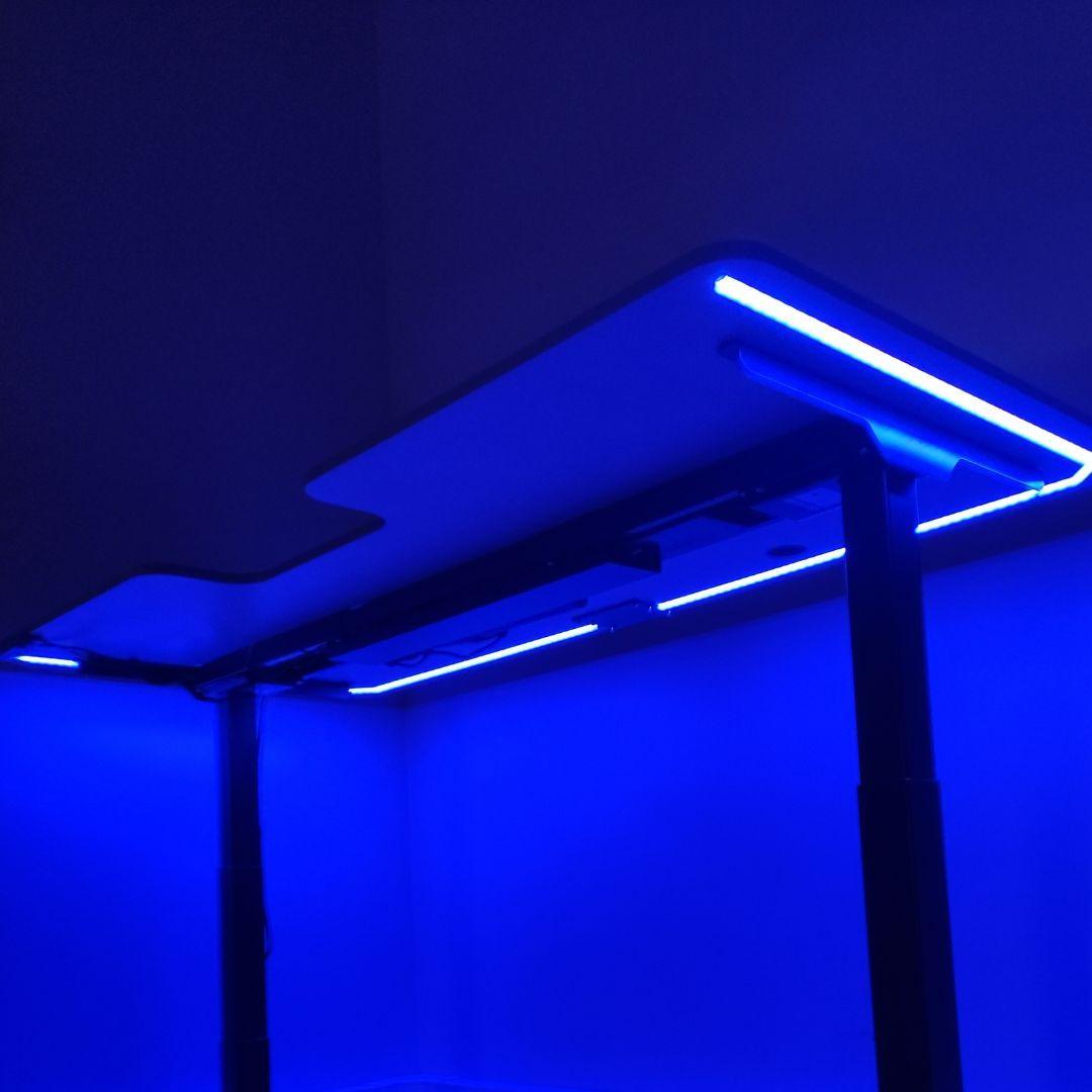 LED підсвітка під стільницю для столу з регулюванням висоти (RGB) - TEHNOTABLE