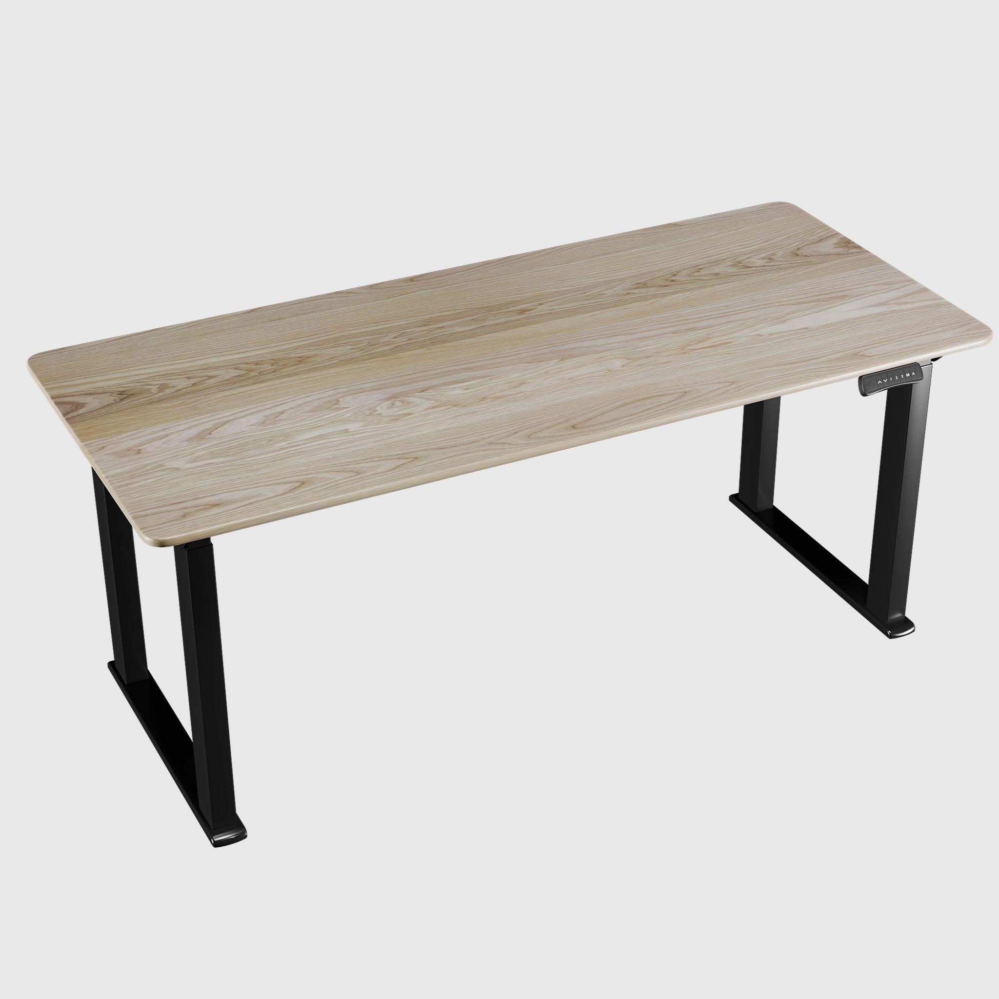 Чотирьохопорний стіл з регулюванням висоти LiteQuard з дерев'яною стільницею - TEHNOTABLE