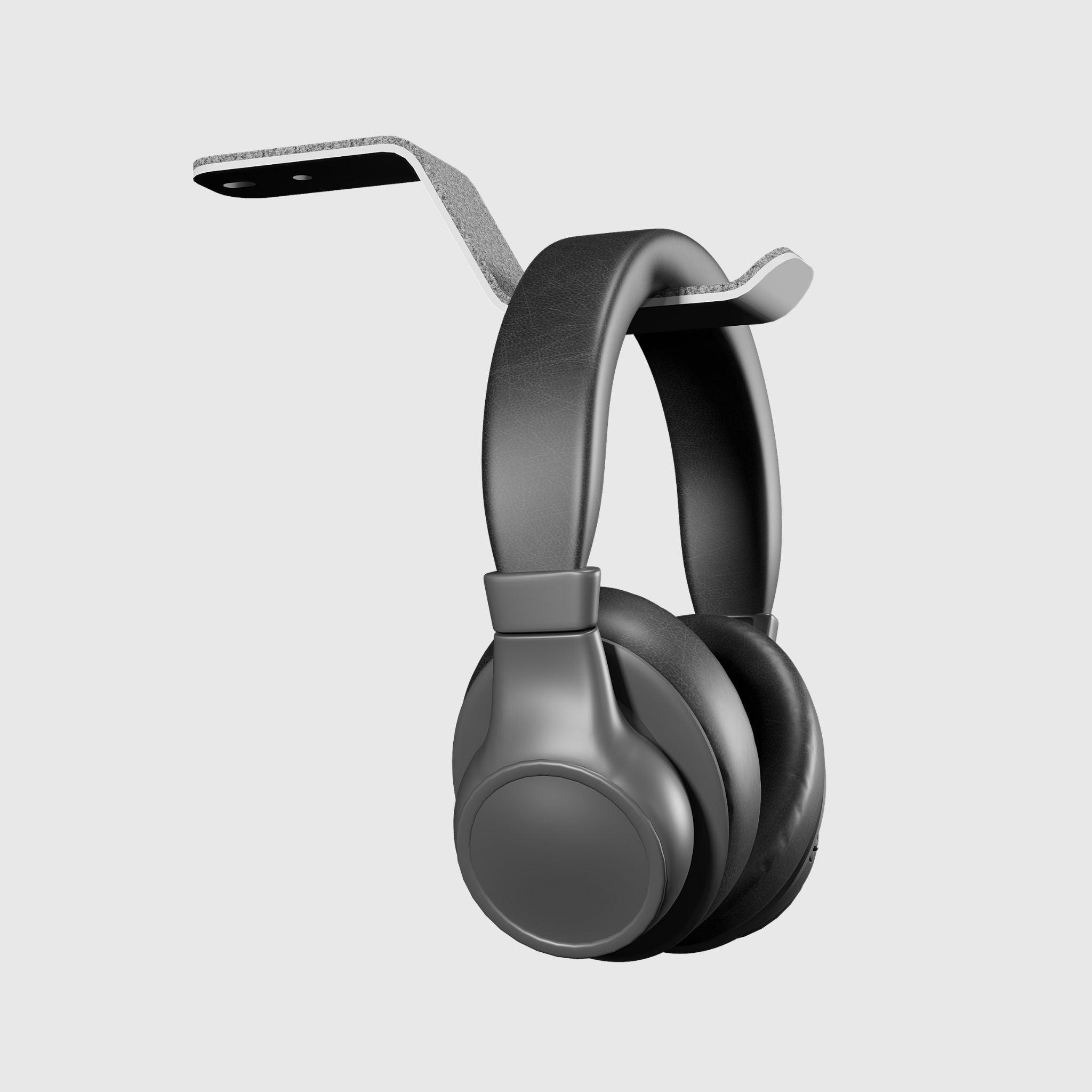 Поворотний гачок для навушників під стільницю - TEHNOTABLE