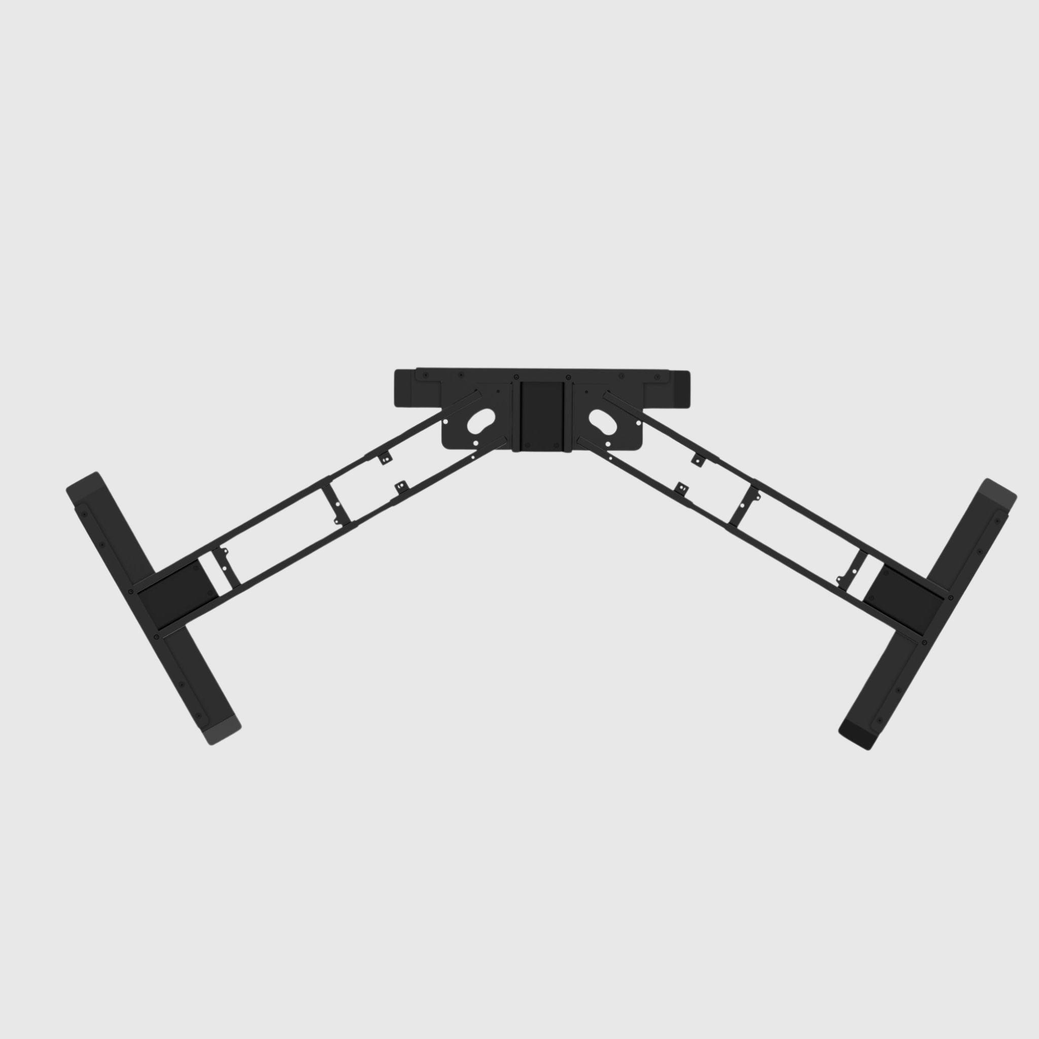 Кутовий триопорний стіл з регулюванням висоти TRILIFT з МДФ стільницею - TEHNOTABLE