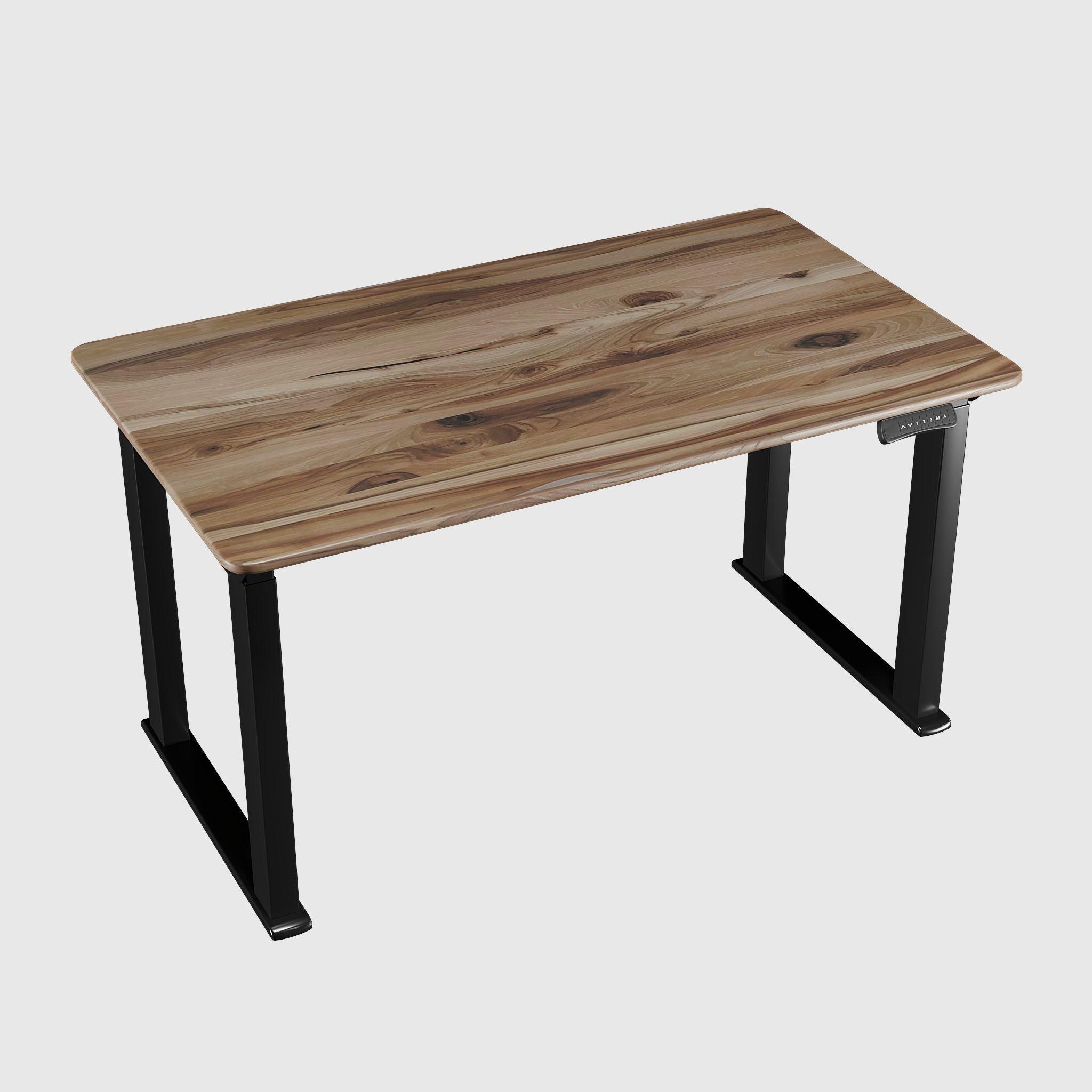 Чотирьохопорний стіл з регулюванням висоти LiteQuard з дерев'яною стільницею - TEHNOTABLE