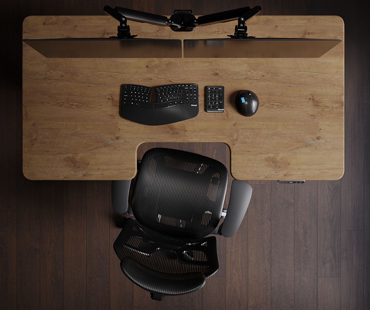 Двомоторний стіл з регулюванням висоти BESTFIT PRO з МДФ стільницею