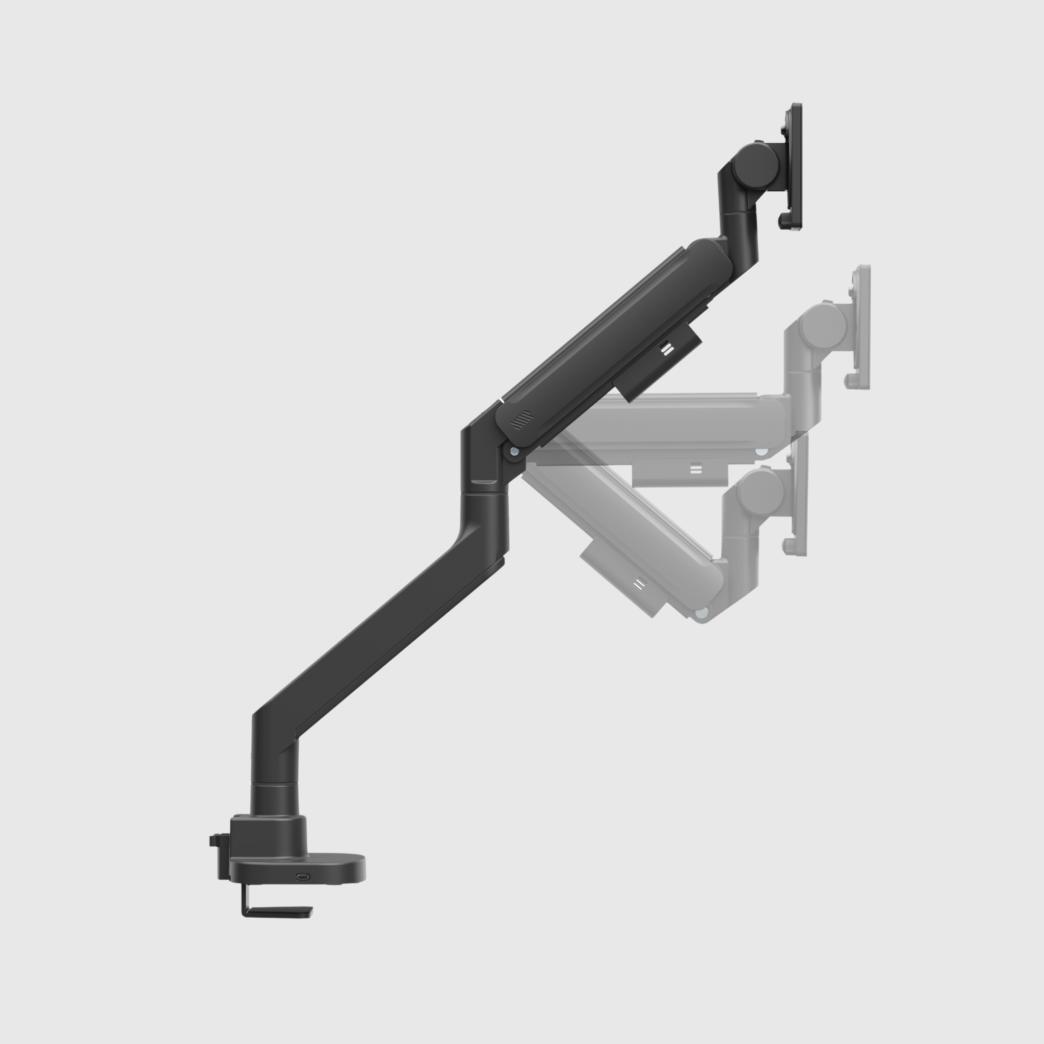 Настільний кронштейн для моніторів з діагоналлю 24–57 дюймів з USB-A і USB-C