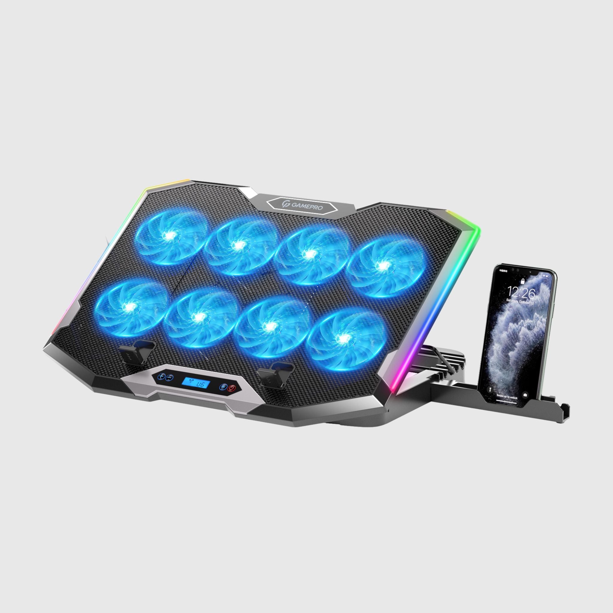 Підставка з охолодженням для ноутбука з USB та LED-підсвіткою