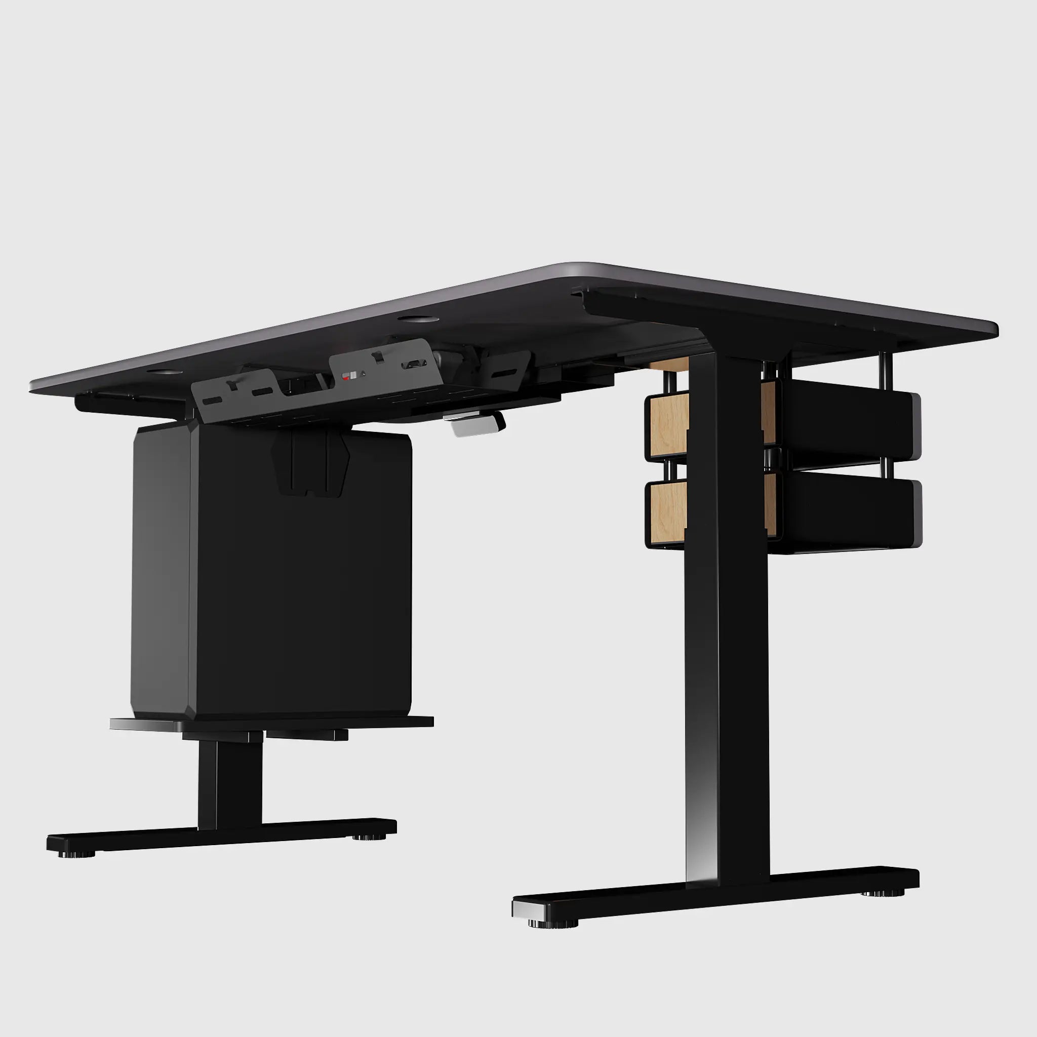 Стіл з регулюванням висоти BestFit Pro з МДФ стільницею, модульними ящиками та полицею для ПК