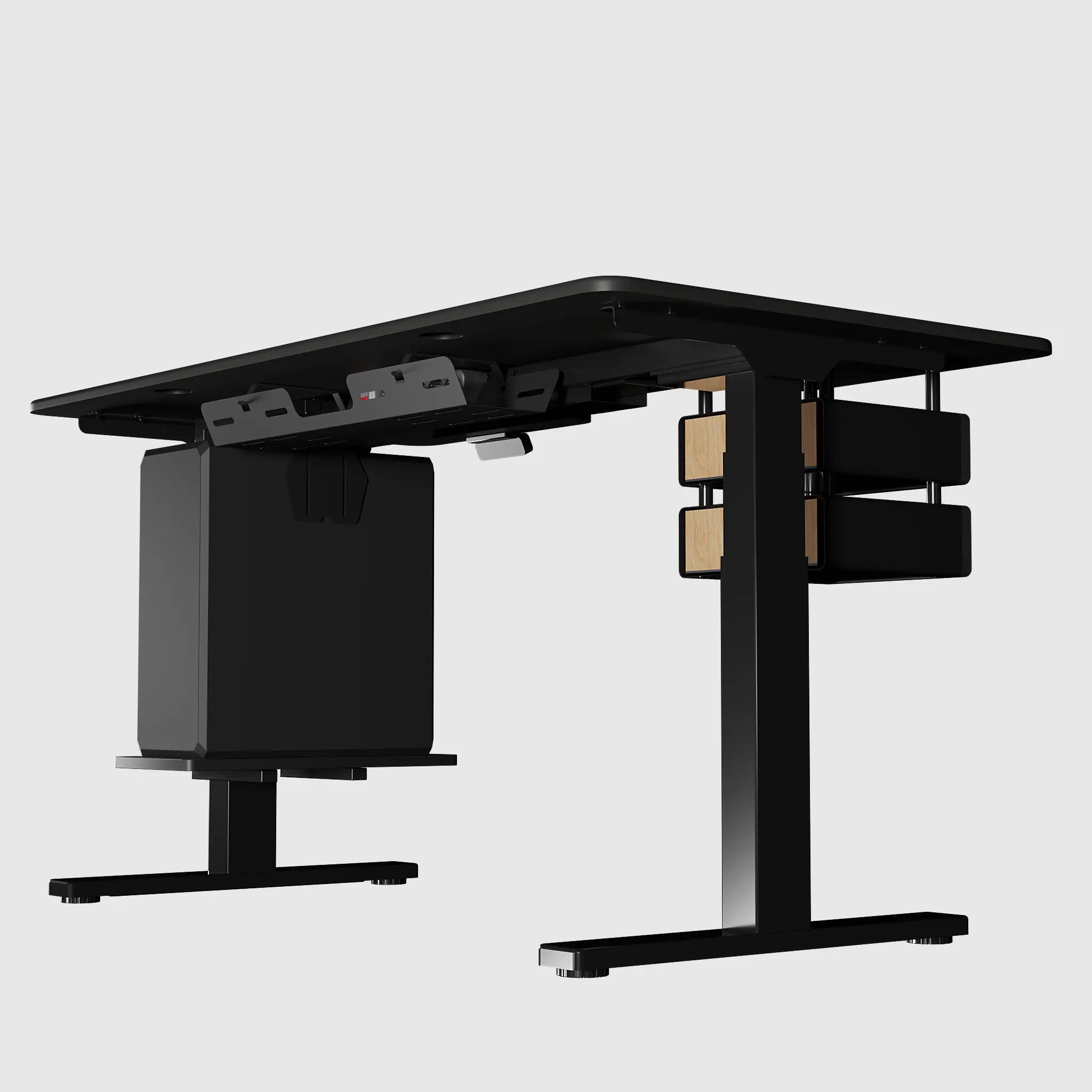 Стіл з регулюванням висоти BestFit Pro з МДФ стільницею, модульними ящиками та полицею для ПК