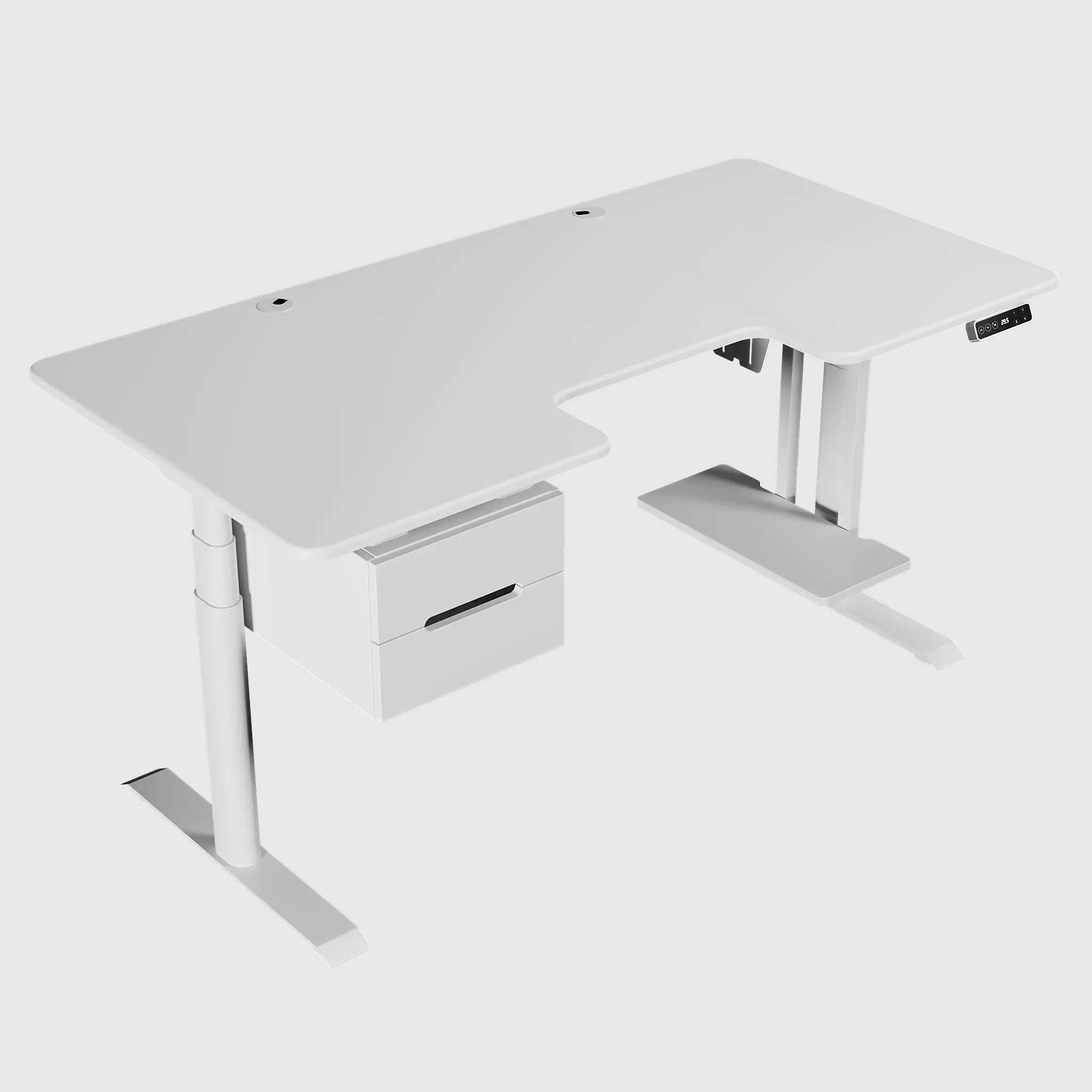 Ергономічний стіл Duoergo з модульним ящиками та полицею під ПК