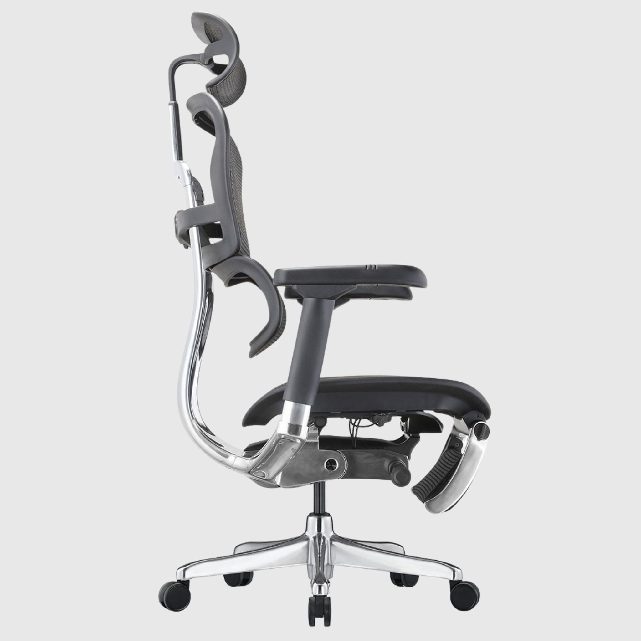Ергономічне крісло Ergohuman Elite 2 з підставкою для ніг, сітчастою спинкою та мультирегулювання