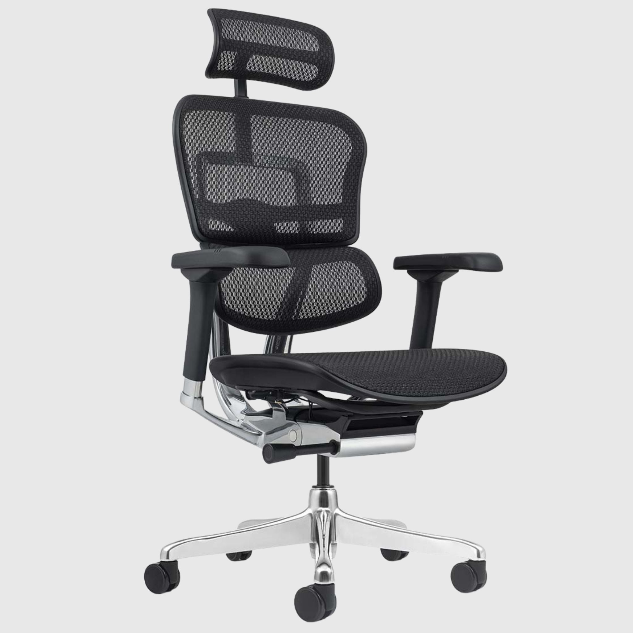 Ергономічне офісне крісло ERGOHUMAN ELITE 2 з підголівником та сіткою