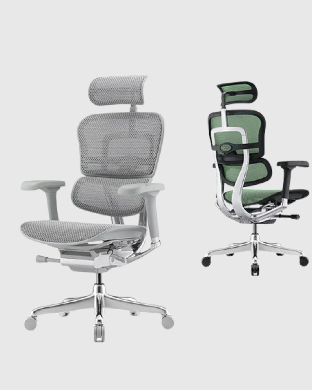 Ергономічне офісне крісло ERGOHUMAN ELITE 2 з підголівником та сіткою