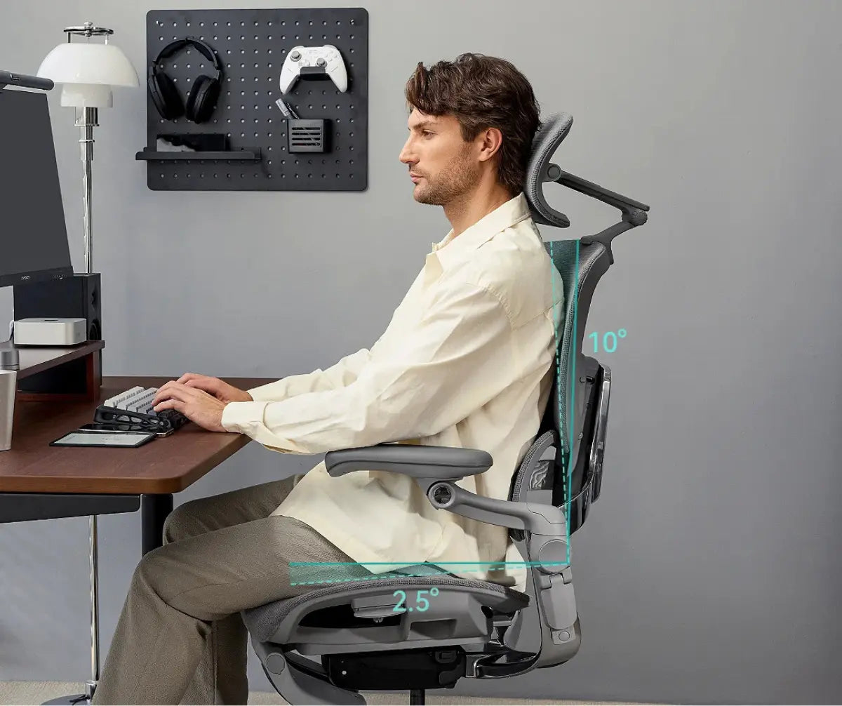 Ергономічне комп’ютерне крісло HINOMI H2 Pro з підставкою для ніг