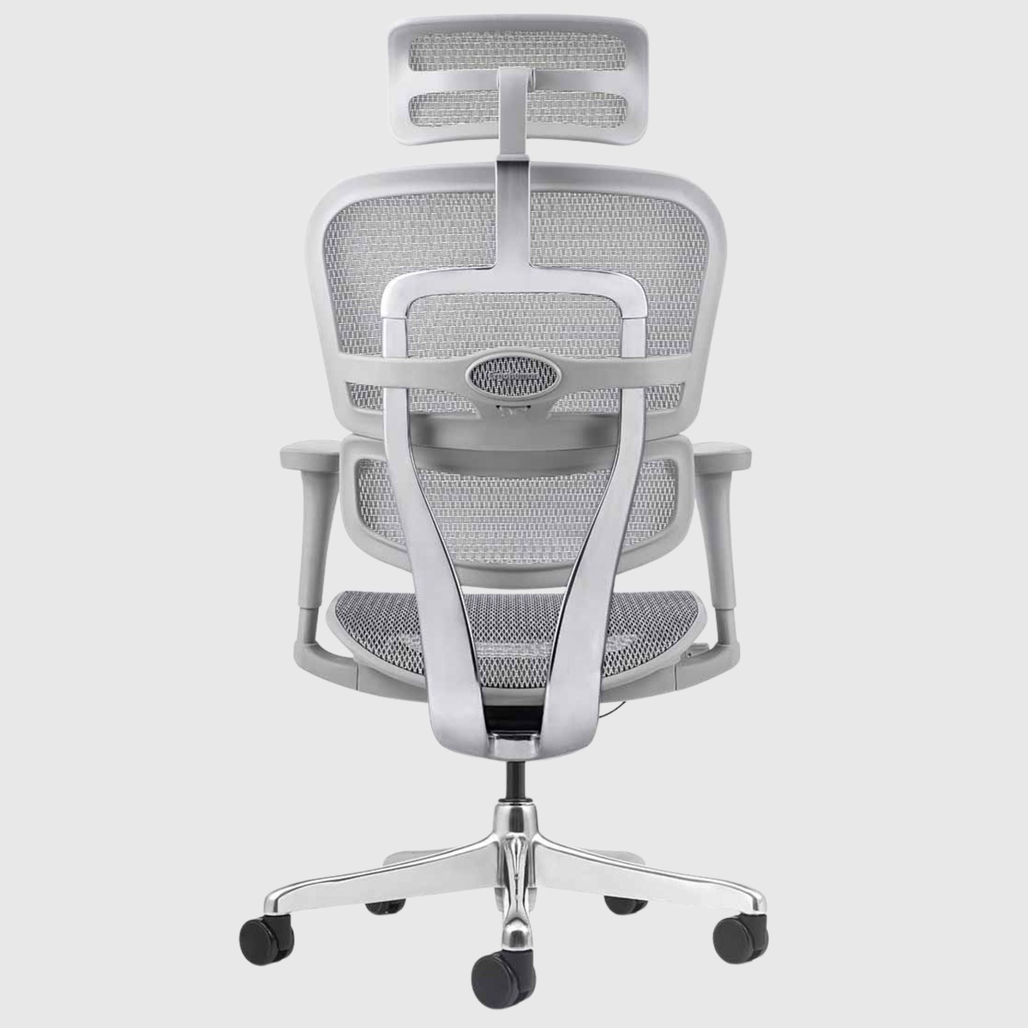 Ергономічне офісне крісло ERGOHUMAN PROJECT 2 з сіткою сірого кольру