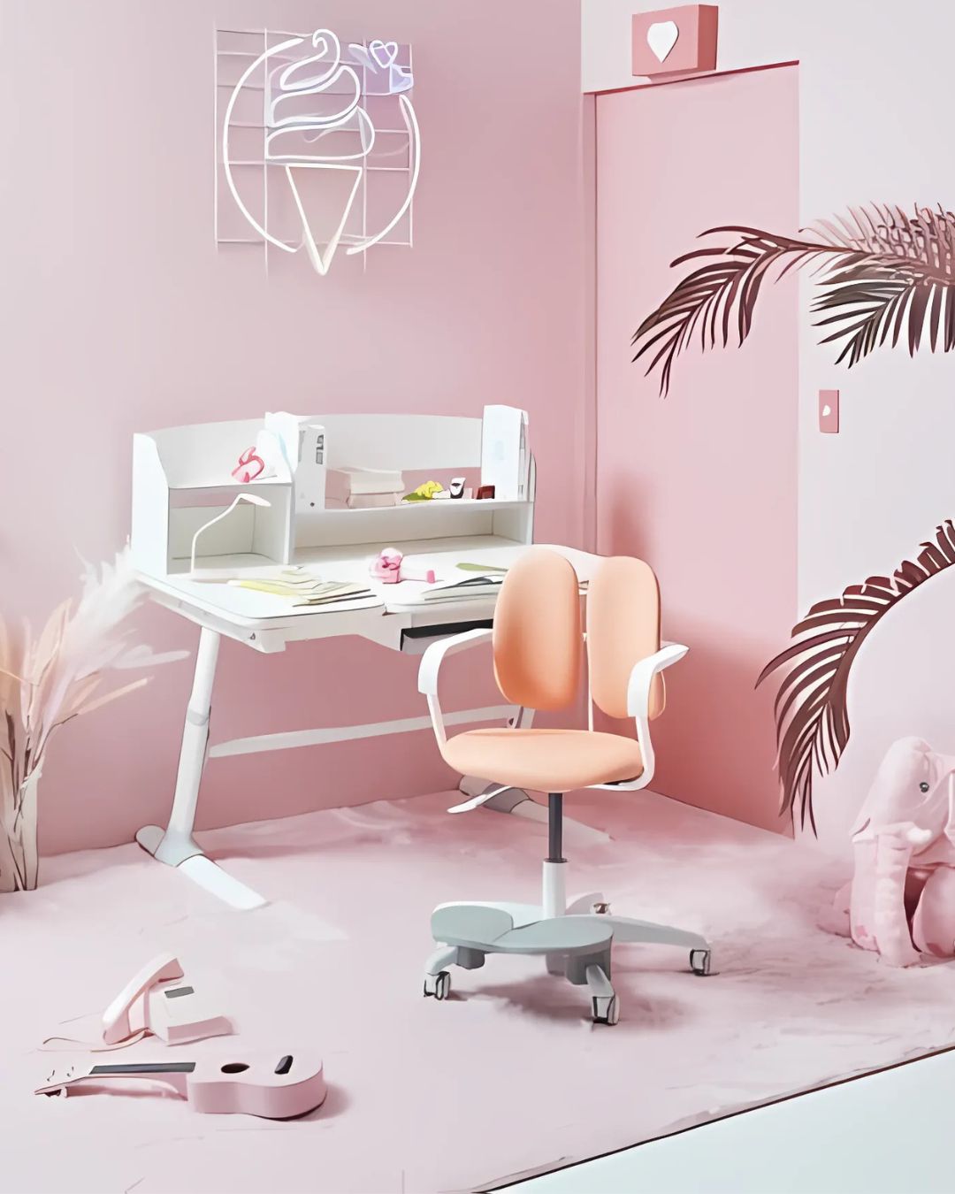 Крісло для дітей DUOREST MILKY з ортопедичною спинкою та регулюванням висоти