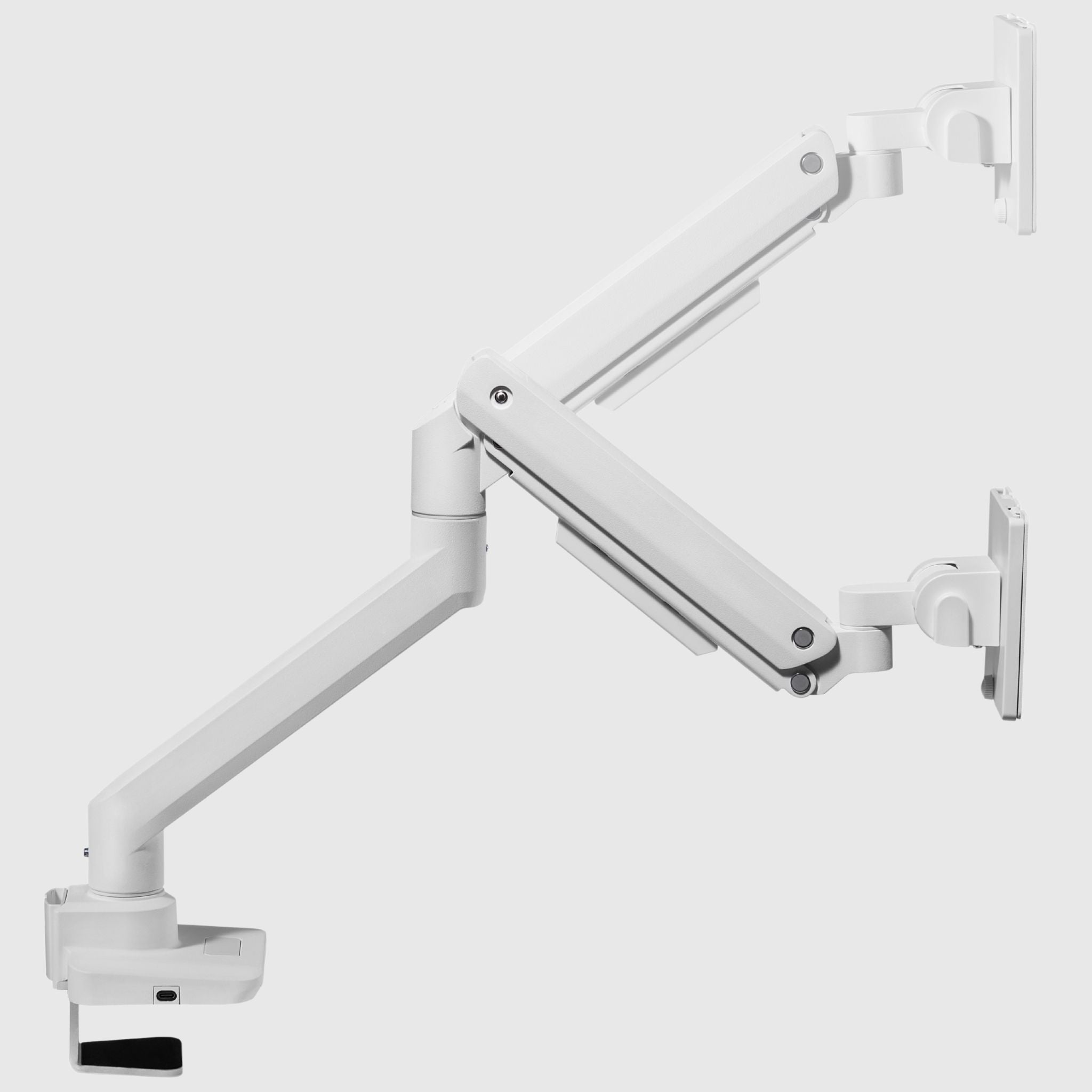 Кронштейн для вигнутого та плоского монітора 17–49" з регулюванням нахилу, повороту і кабель-каналом