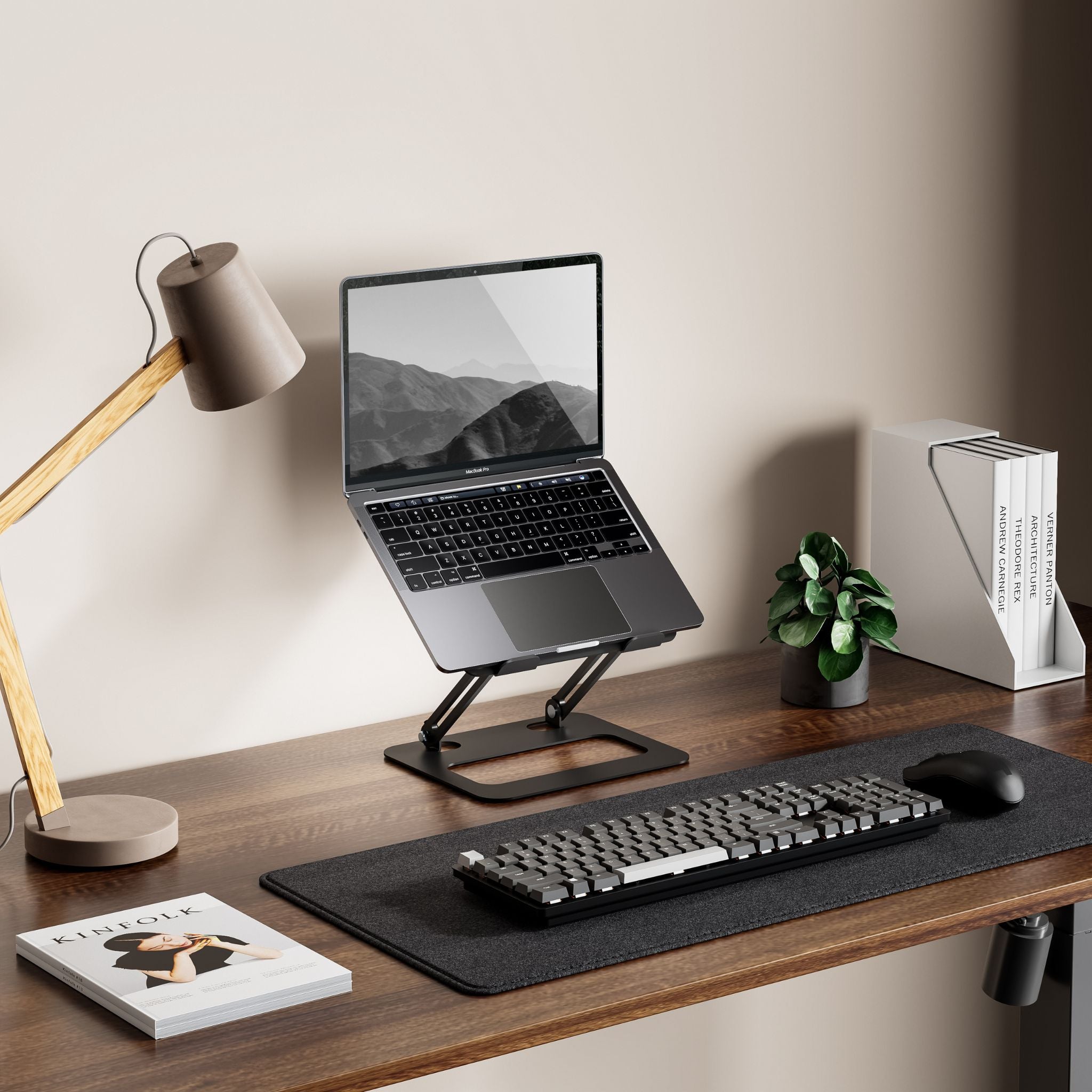 Металева підставка для ноутбука з силіконовими накладками проти ковзання