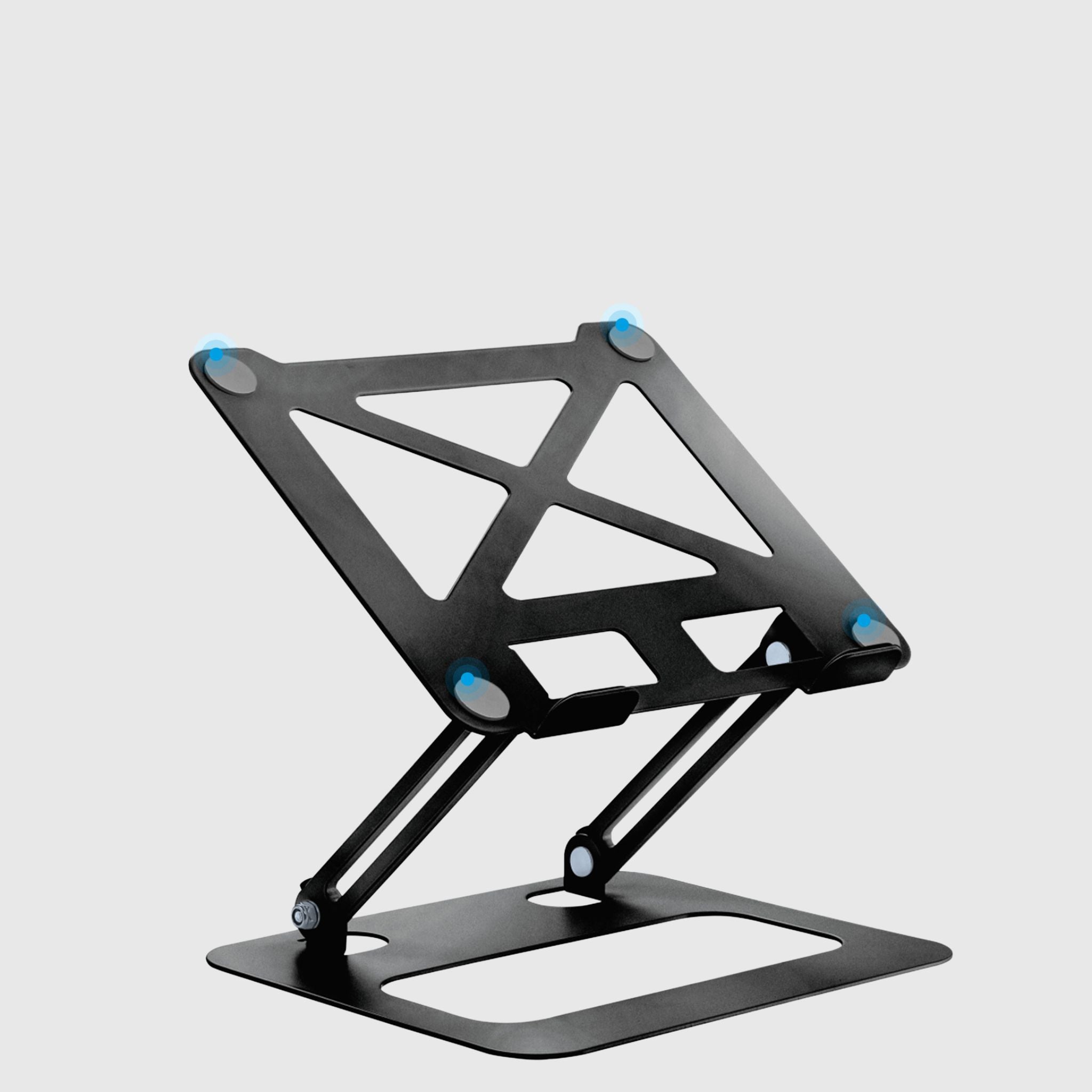 Металева підставка для ноутбука з силіконовими накладками проти ковзання