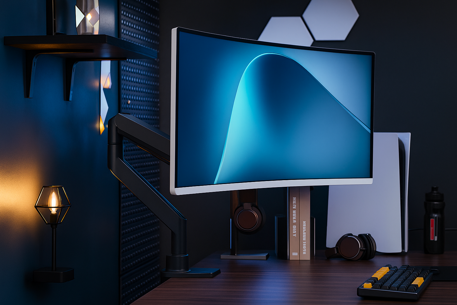 Настільний кронштейн для монітора 24–57″ з USB-A і USB-C