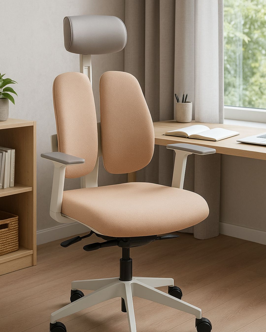 Ортопедичне крісло з підтримкою спини DUOREST GOLD бежеве