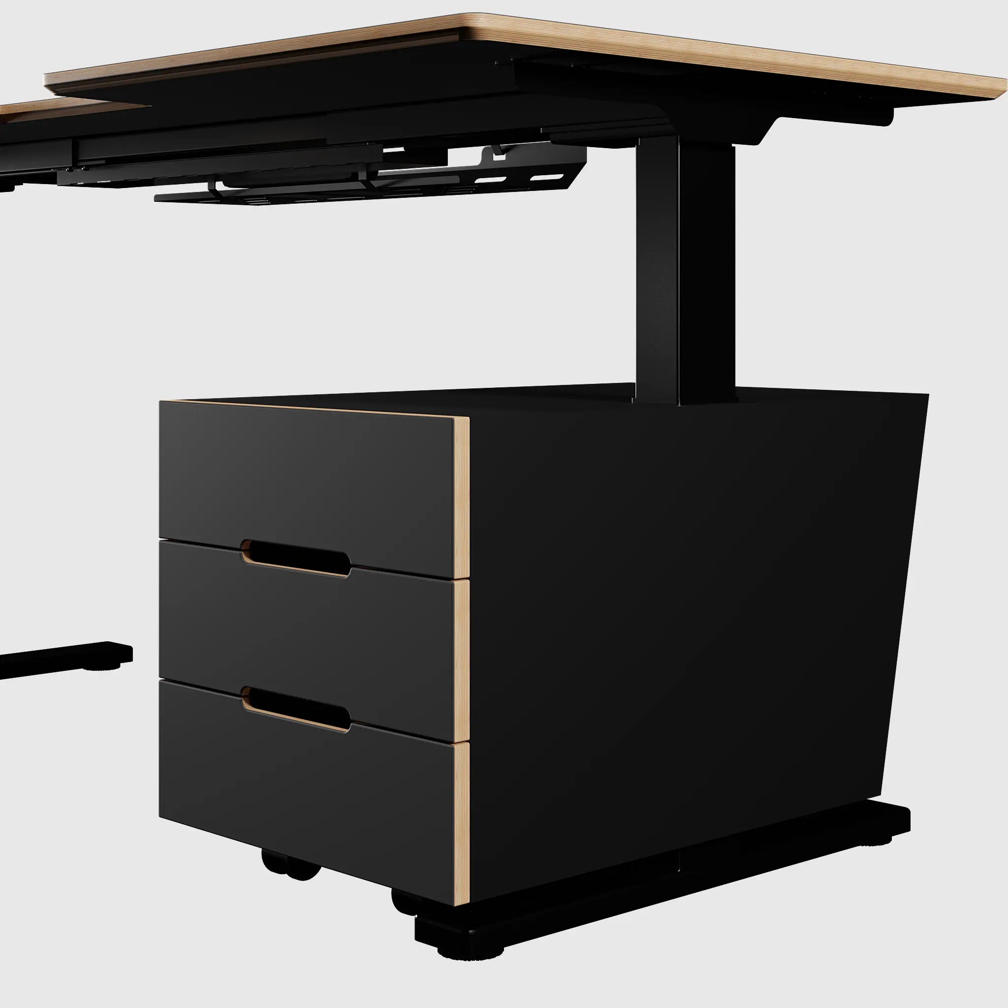 Підлогова тумба для стола з регулюванням висоти