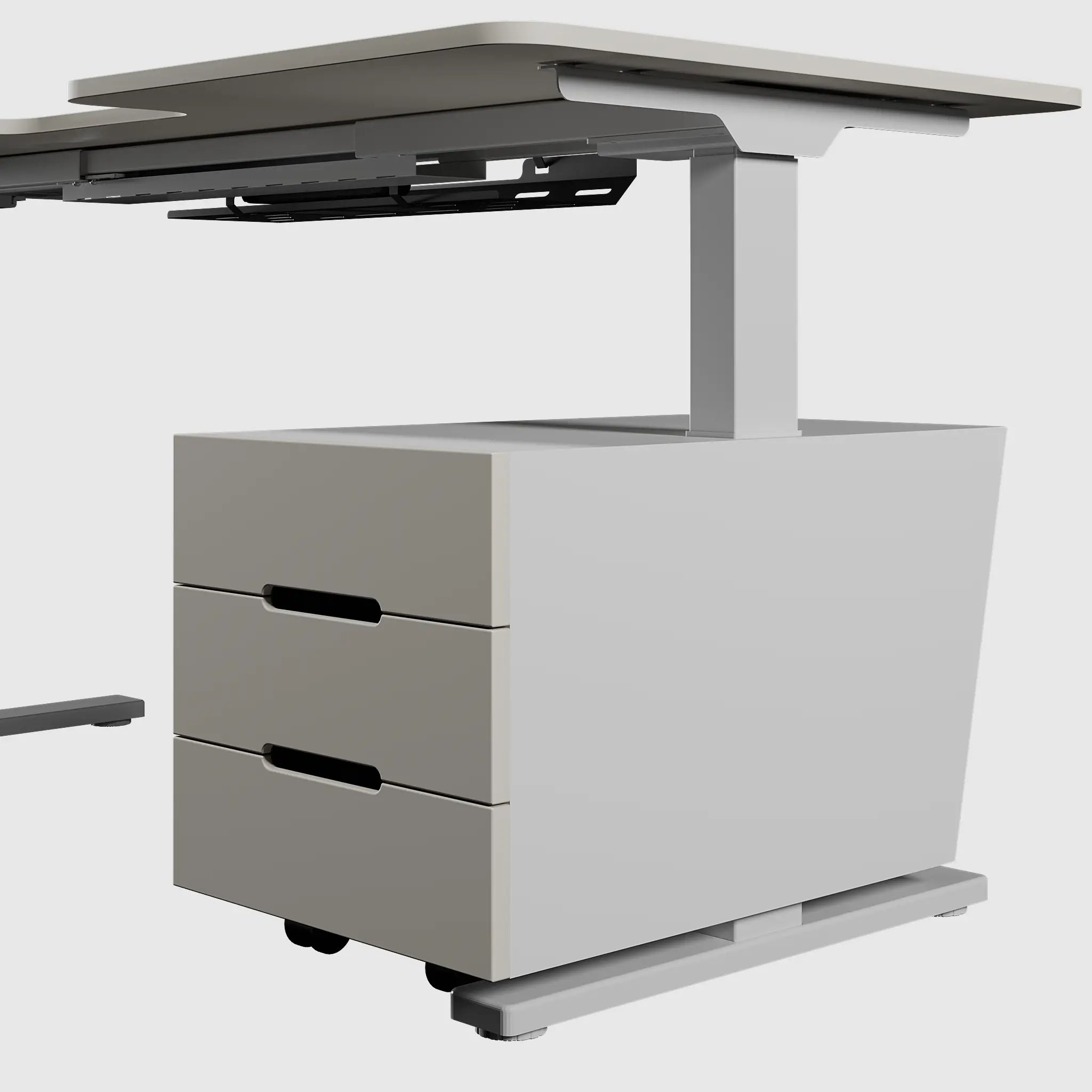 Підлогова тумба для стола з регулюванням висоти