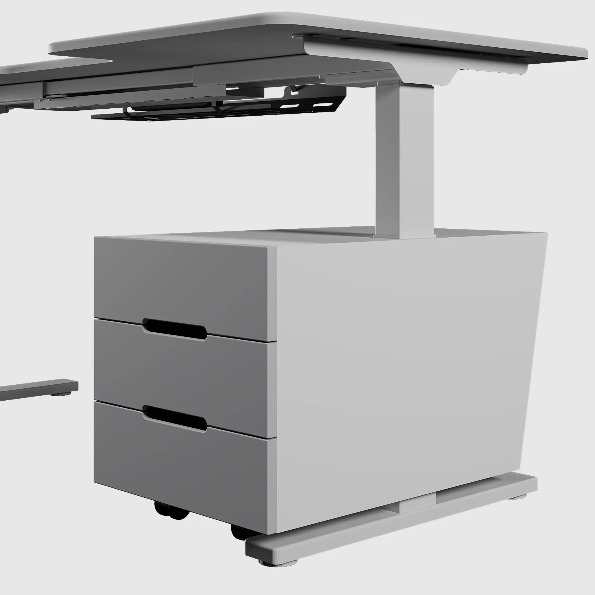 Підлогова тумба для стола з регулюванням висоти