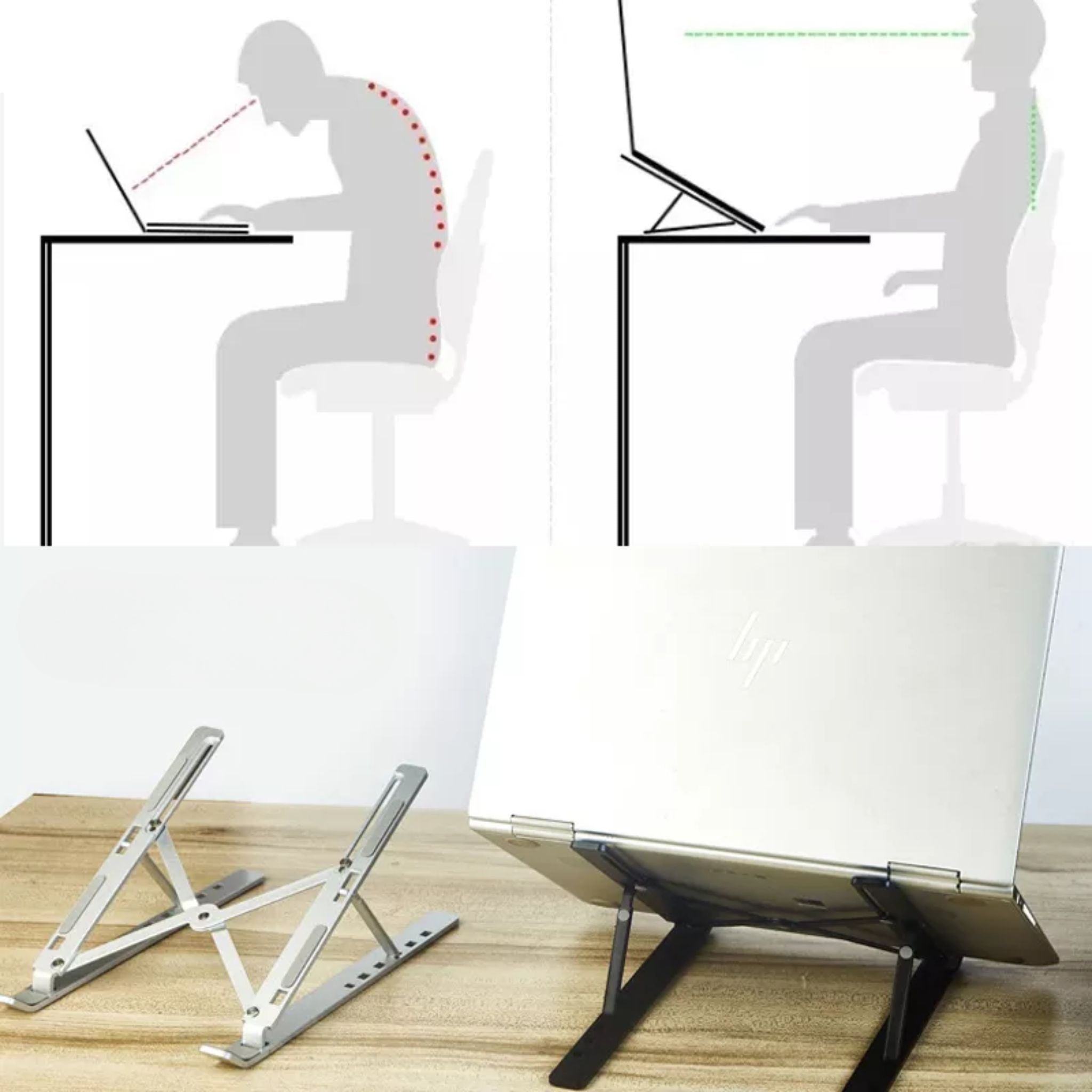 Підставка для ноутбука з охолодженням і захистом від ковзання