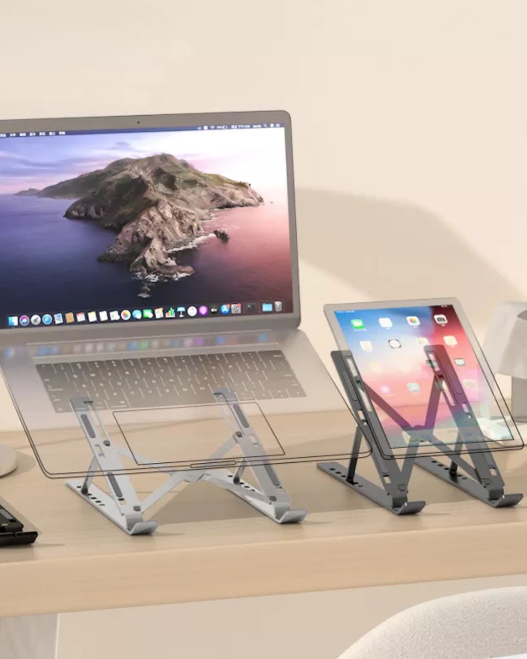 Підставка для ноутбука з охолодженням і захистом від ковзання