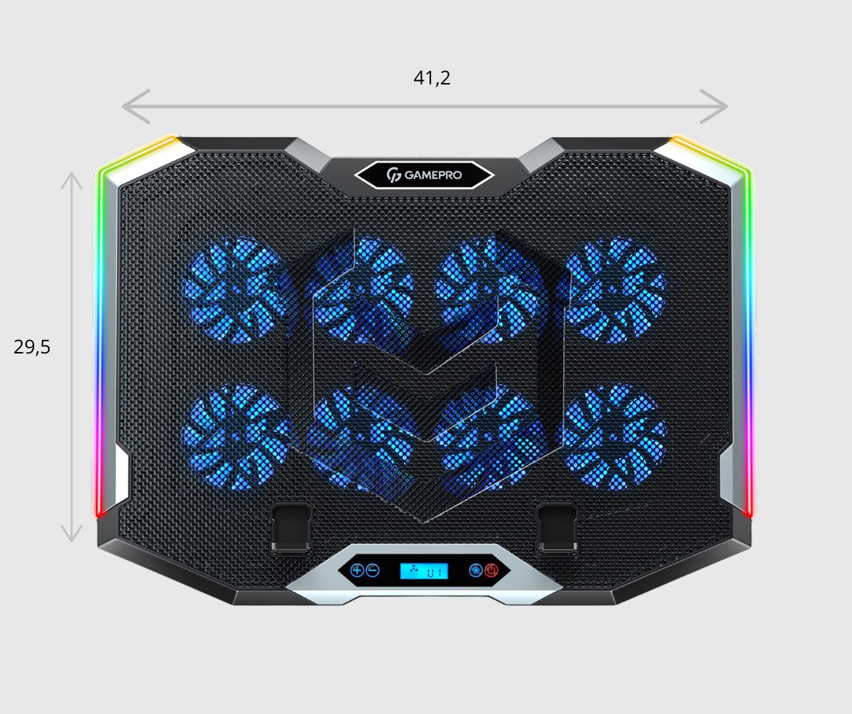 Підставка з охолодженням для ноутбука з USB та LED-підсвіткою