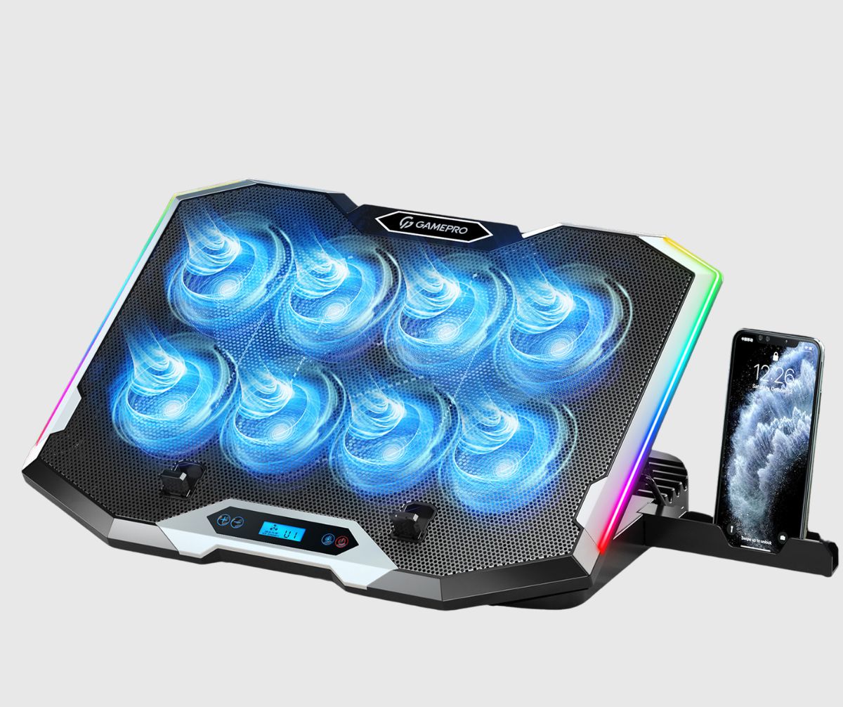 Підставка з охолодженням для ноутбука з USB та LED-підсвіткою