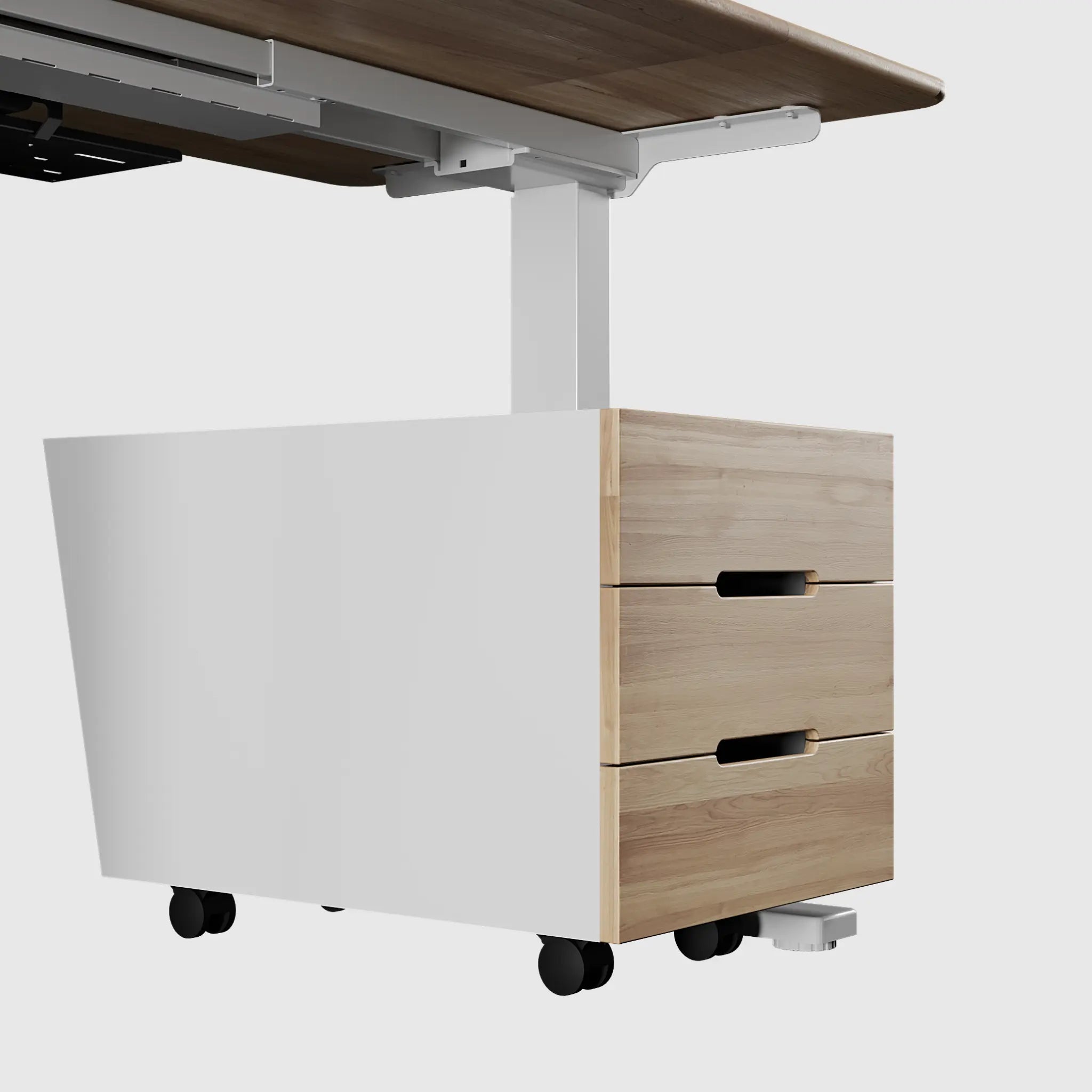 Підлогова тумба для стола з регулюванням висоти