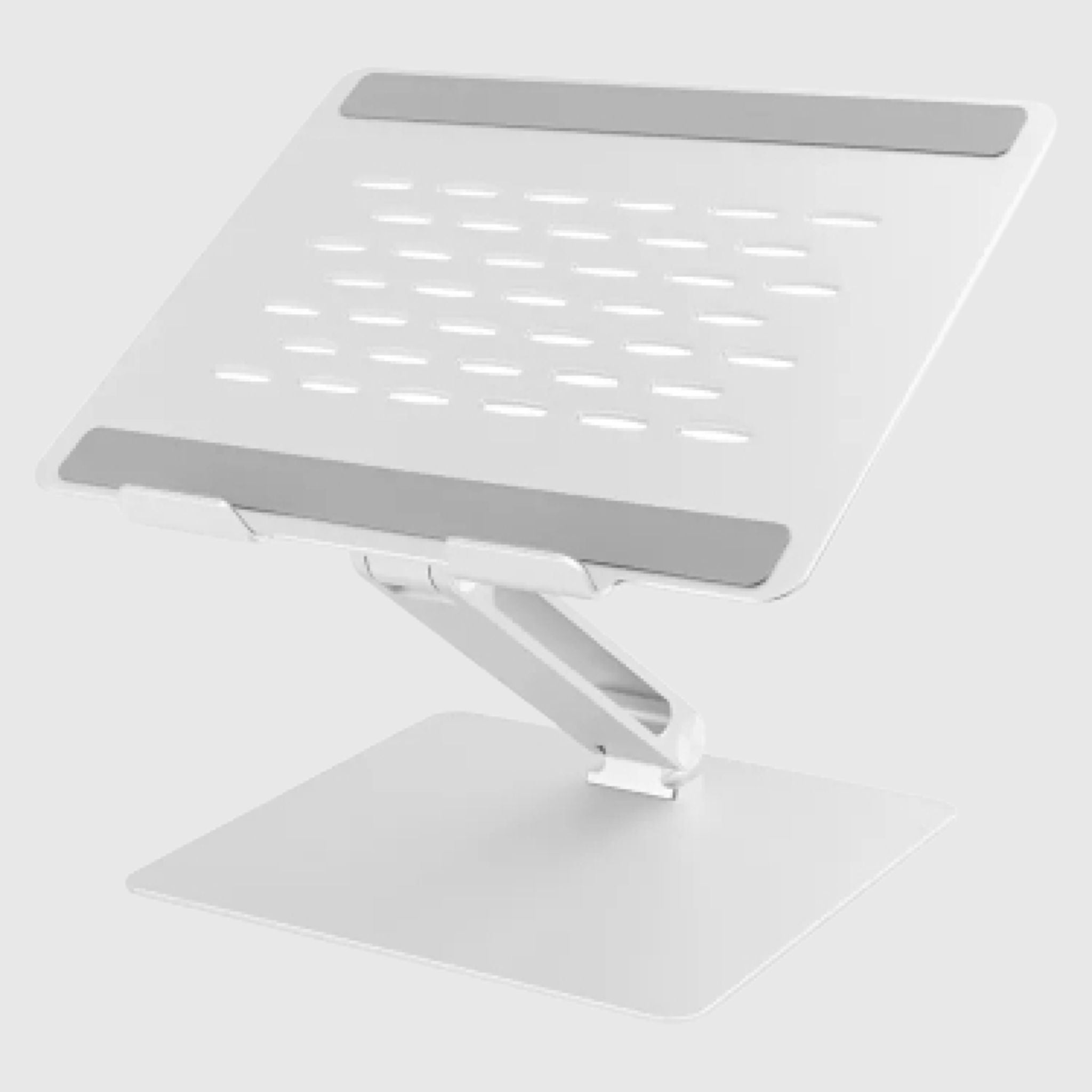 Срібляста алюмінієва підставка з пасивним охолодженням для ноутбуків