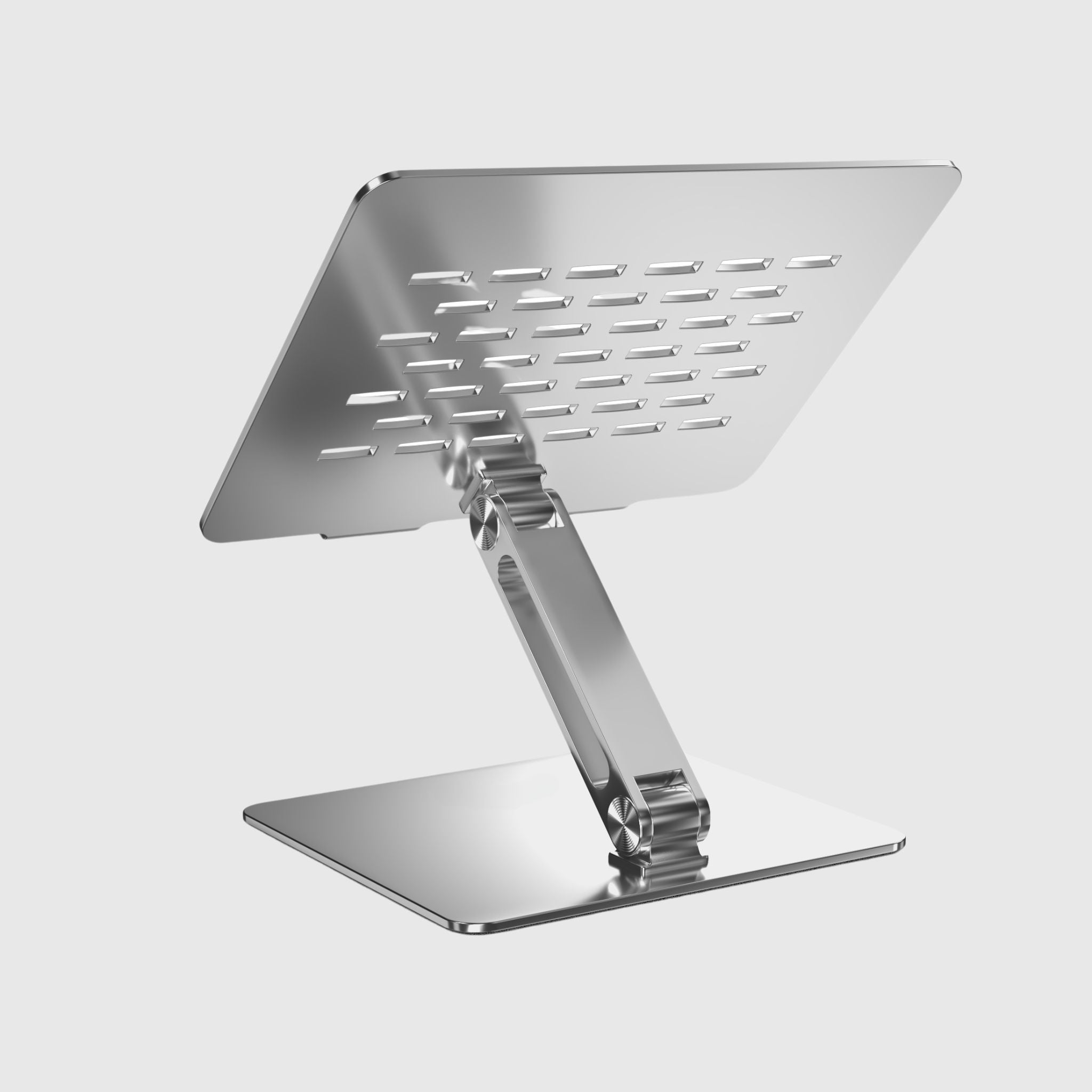 Срібляста алюмінієва підставка з пасивним охолодженням для ноутбуків