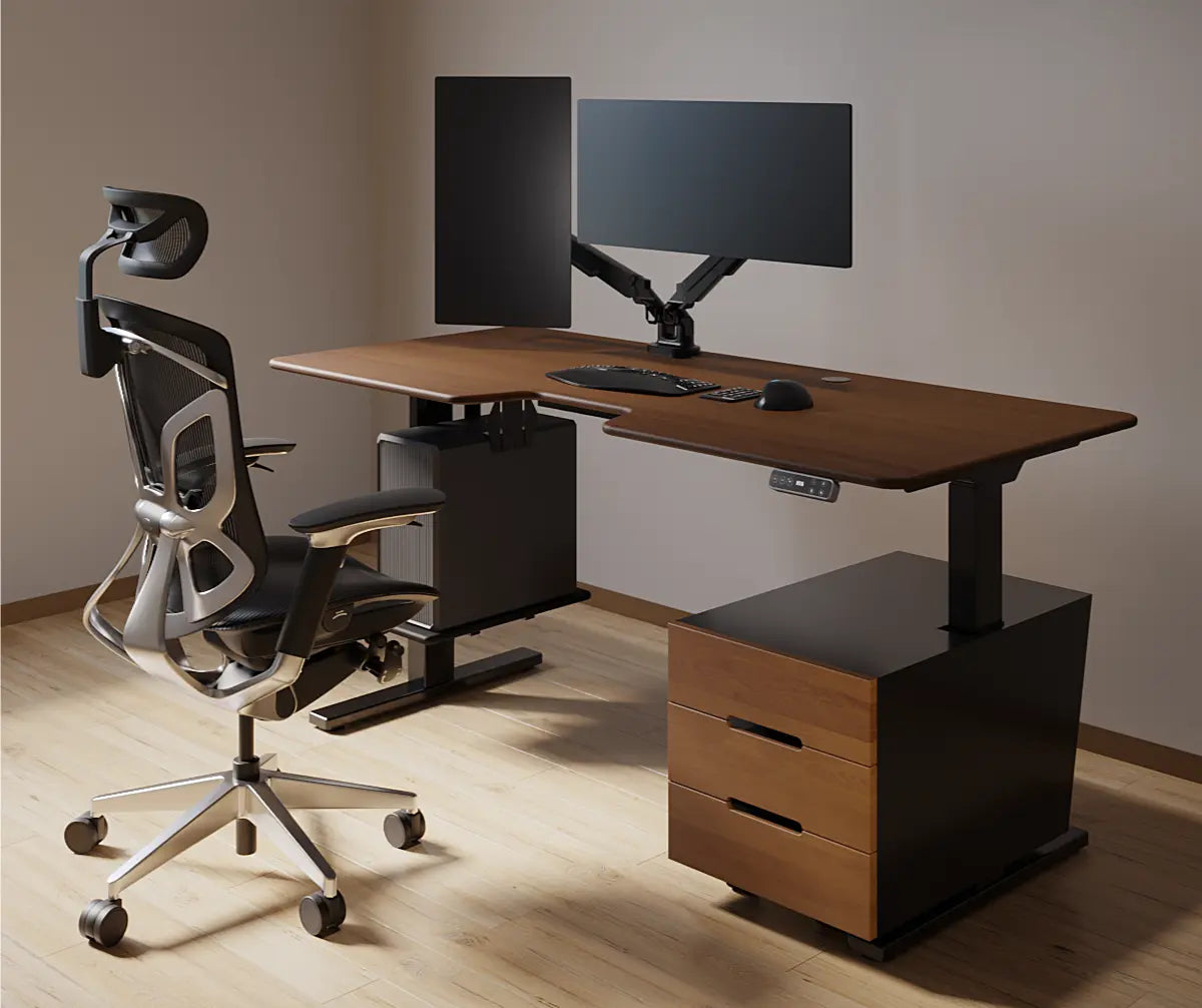 Стіл з регулюванням висоти BestFit Pro з підлоговими тумбами