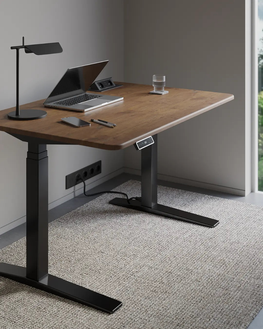 Стіл з регулюванням висоти для роботи стоячи та сидячи StreamLine з МДФ стільницею