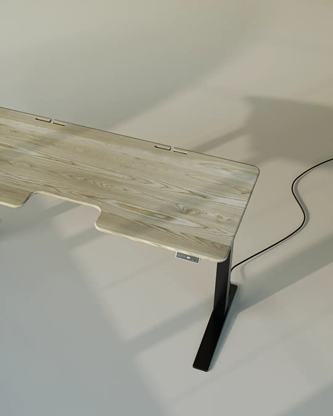 Стіл з регулюванням висоти Streamline з масивною дерев’яною стільницею 40 мм