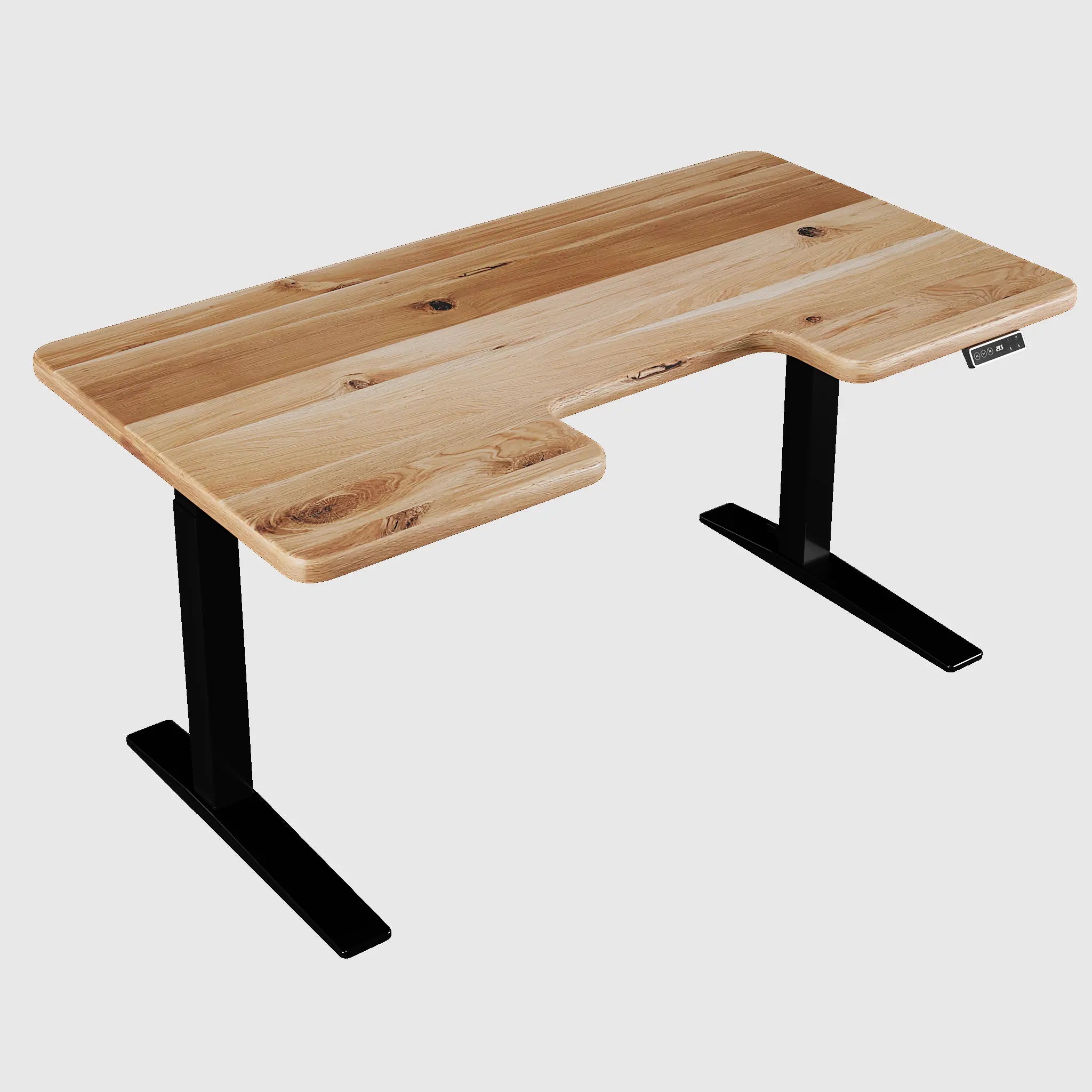 Стіл з регулюванням висоти Streamline з масивною дерев’яною стільницею 40 мм