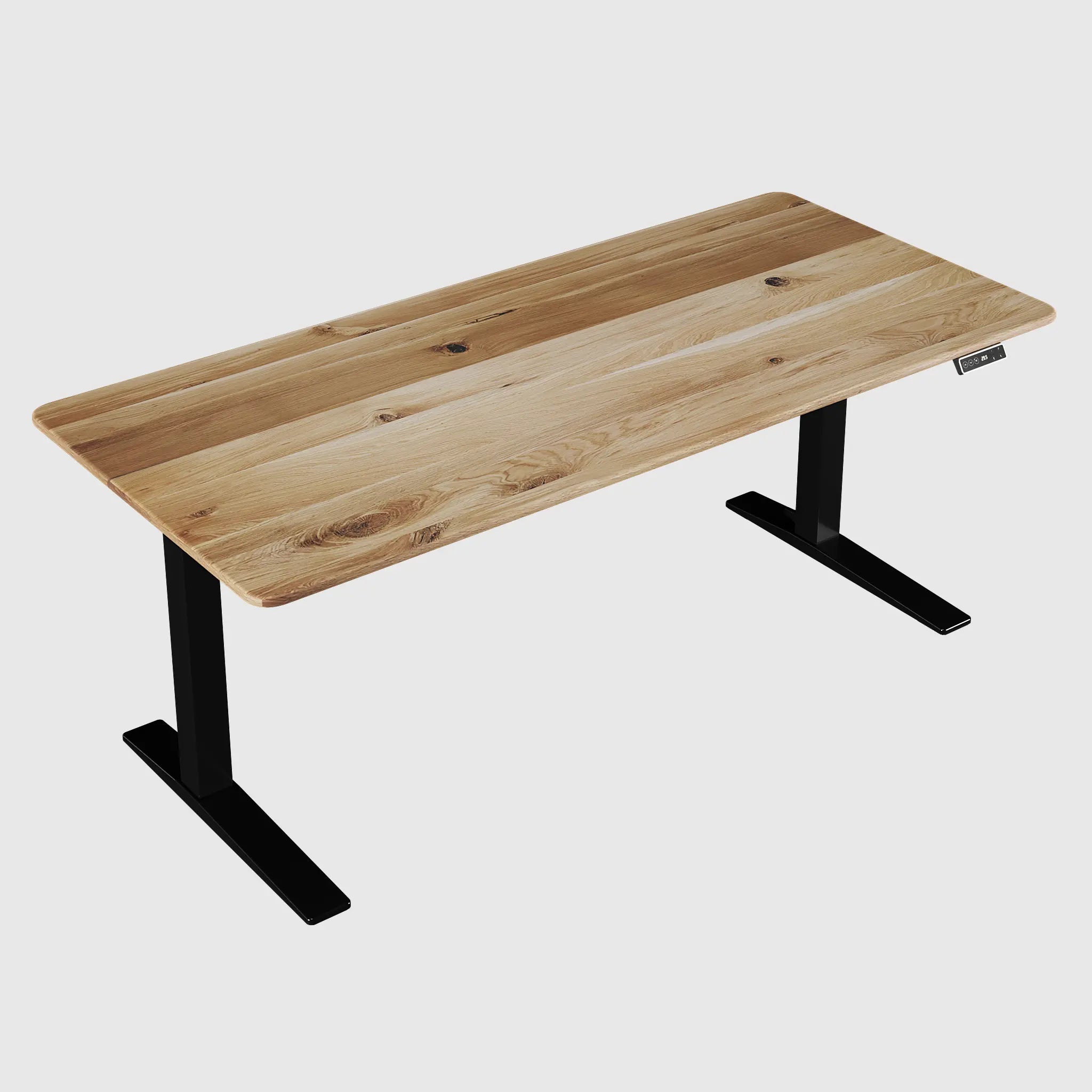 Стіл з регулюванням висоти Streamline зі стільницею з натурального дерева